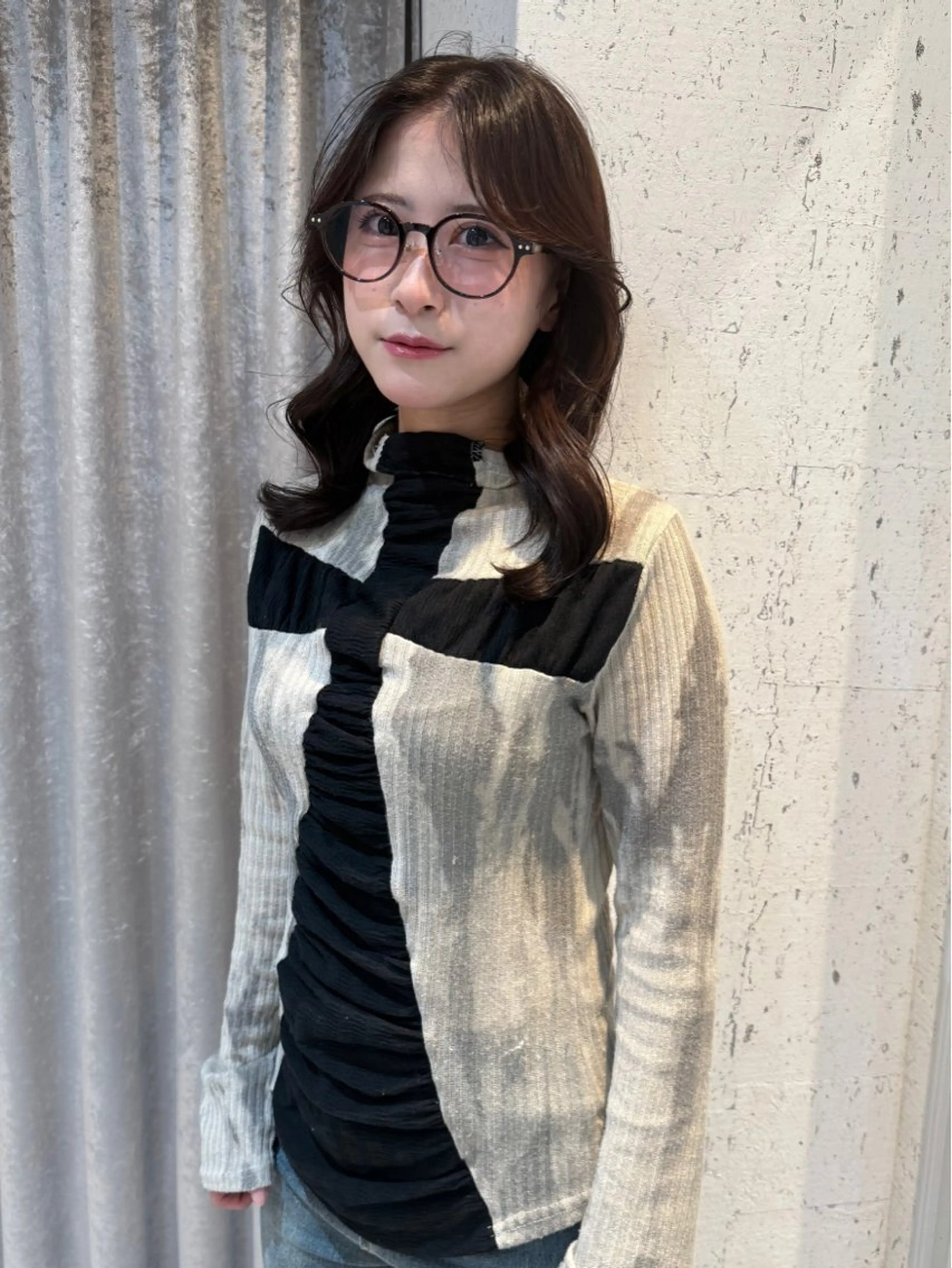 ミディアム カラー 似合わせカット カット ヘアカラー トリートメント mai / linoah˚✧のヘアスタイル