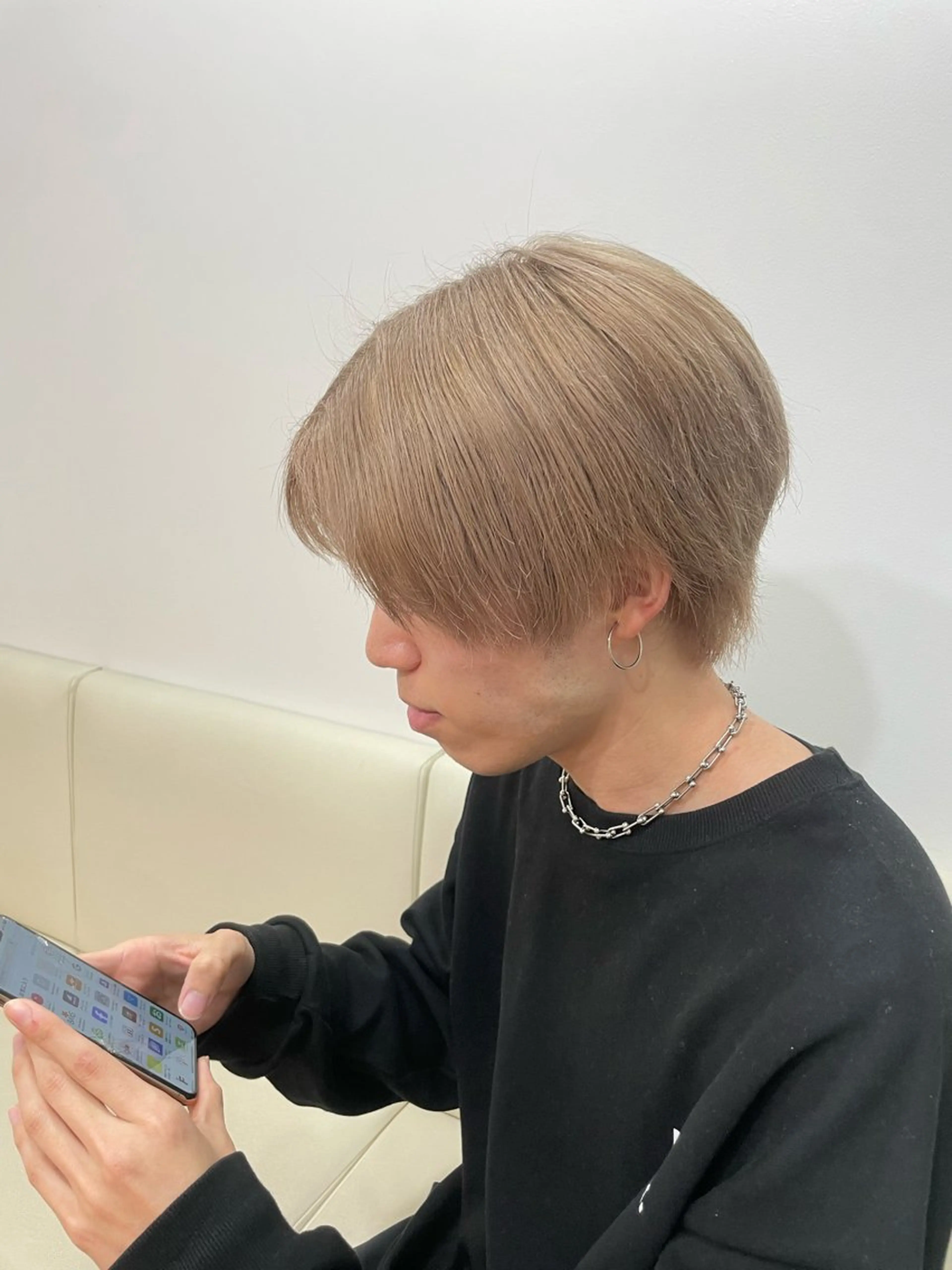 カラー ブロンド ニュアンス王子 🥀𓈒のヘアスタイル