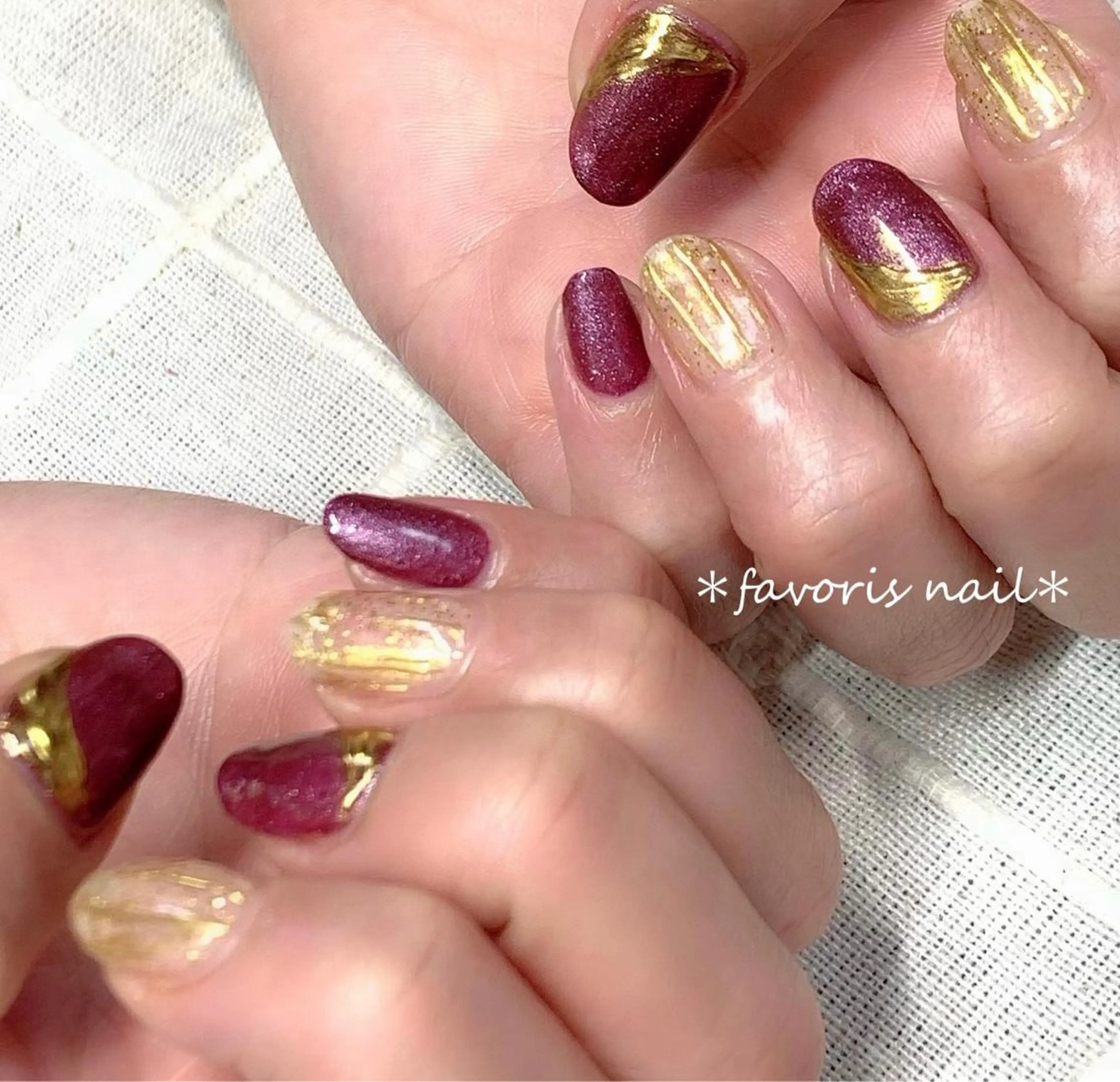 ネイル ハンドネイル favoris nail🌼のネイルデザイン