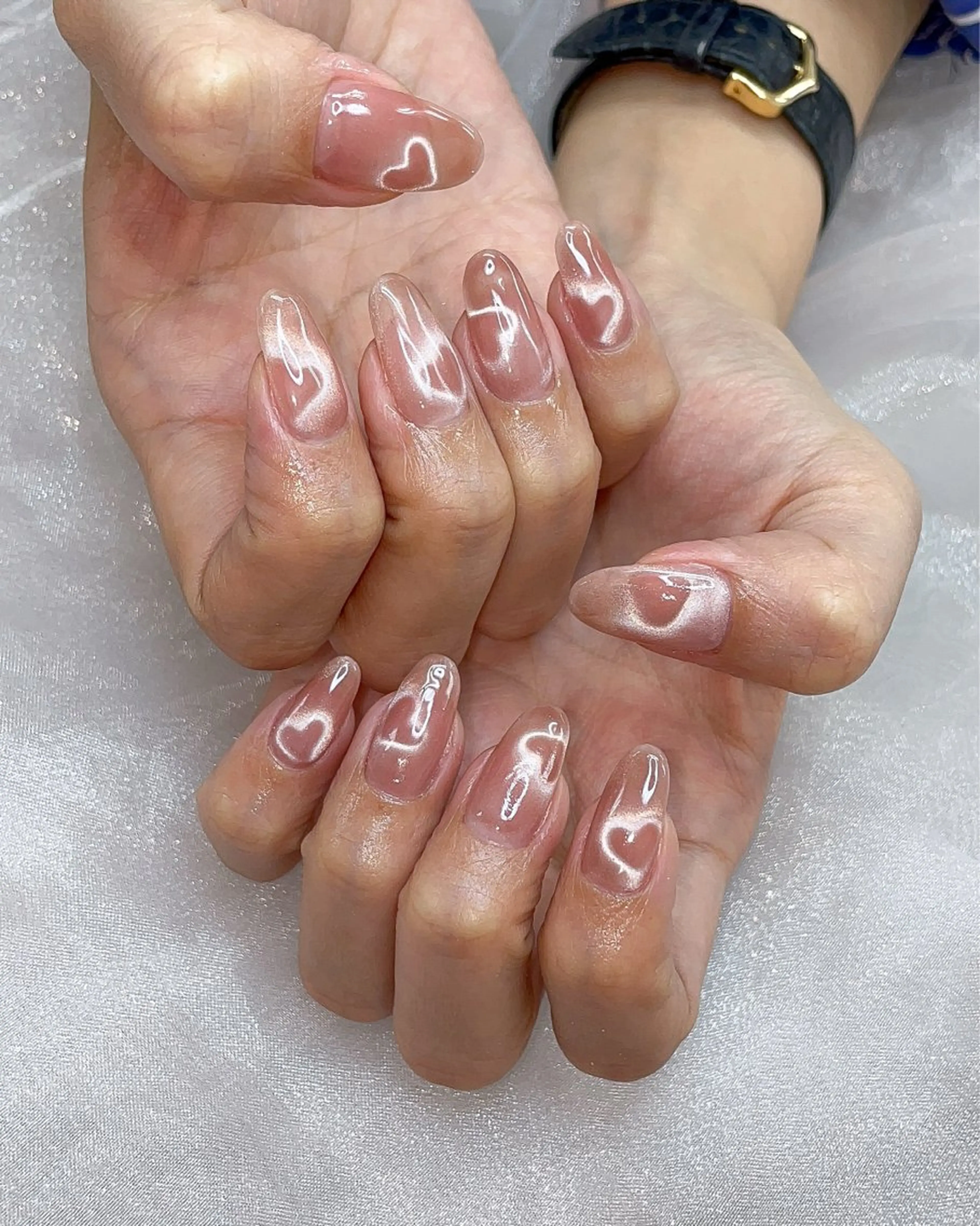 ネイル ハート 五十嵐 美智のネイルデザイン