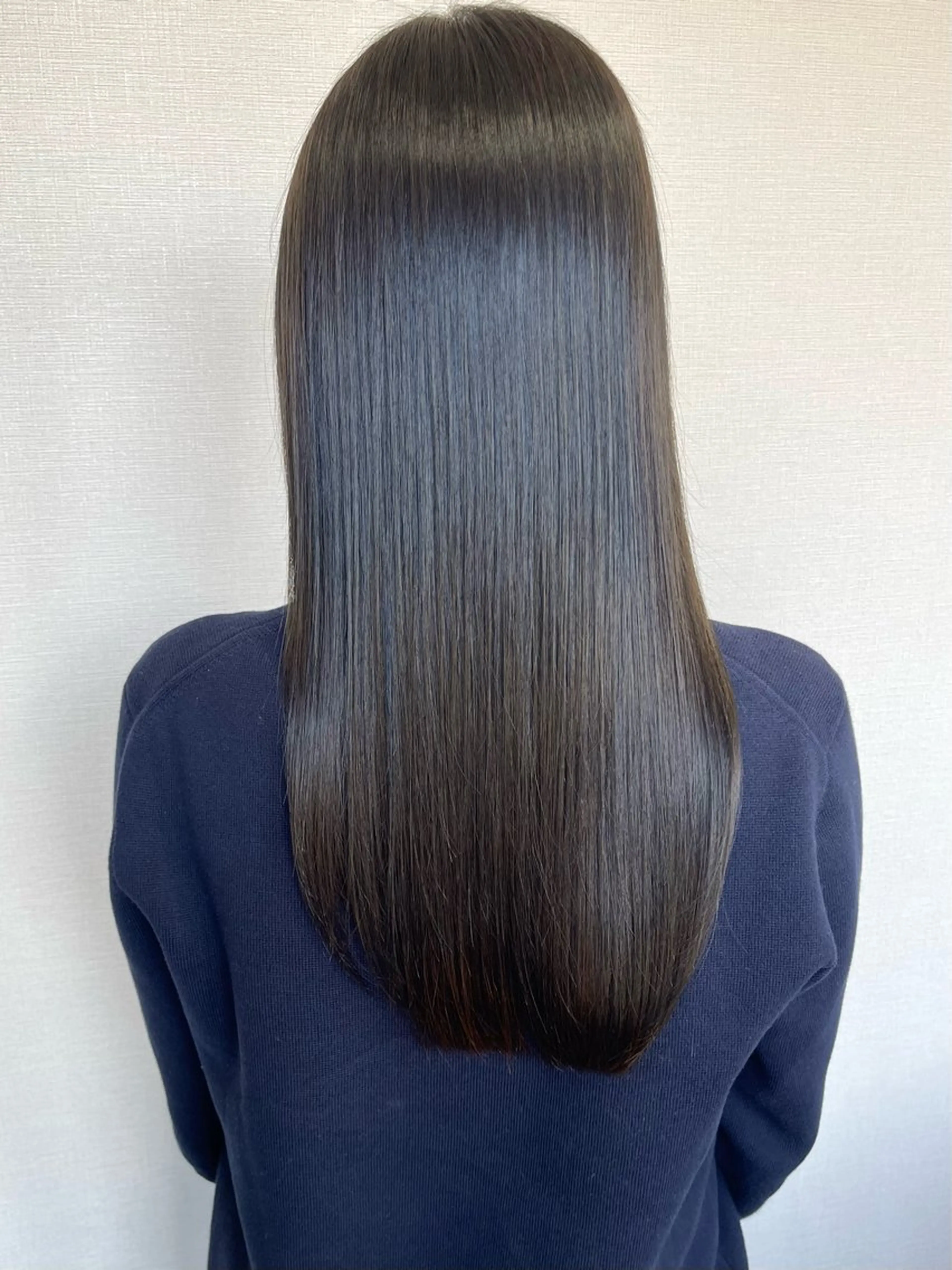 ロング カラー 黒髪 髪質改善 カット ヘアカラー トリートメント 髪質改善ｶﾗｰ ｹｱﾌﾞﾘｰﾁ/ﾀﾑのヘアスタイル