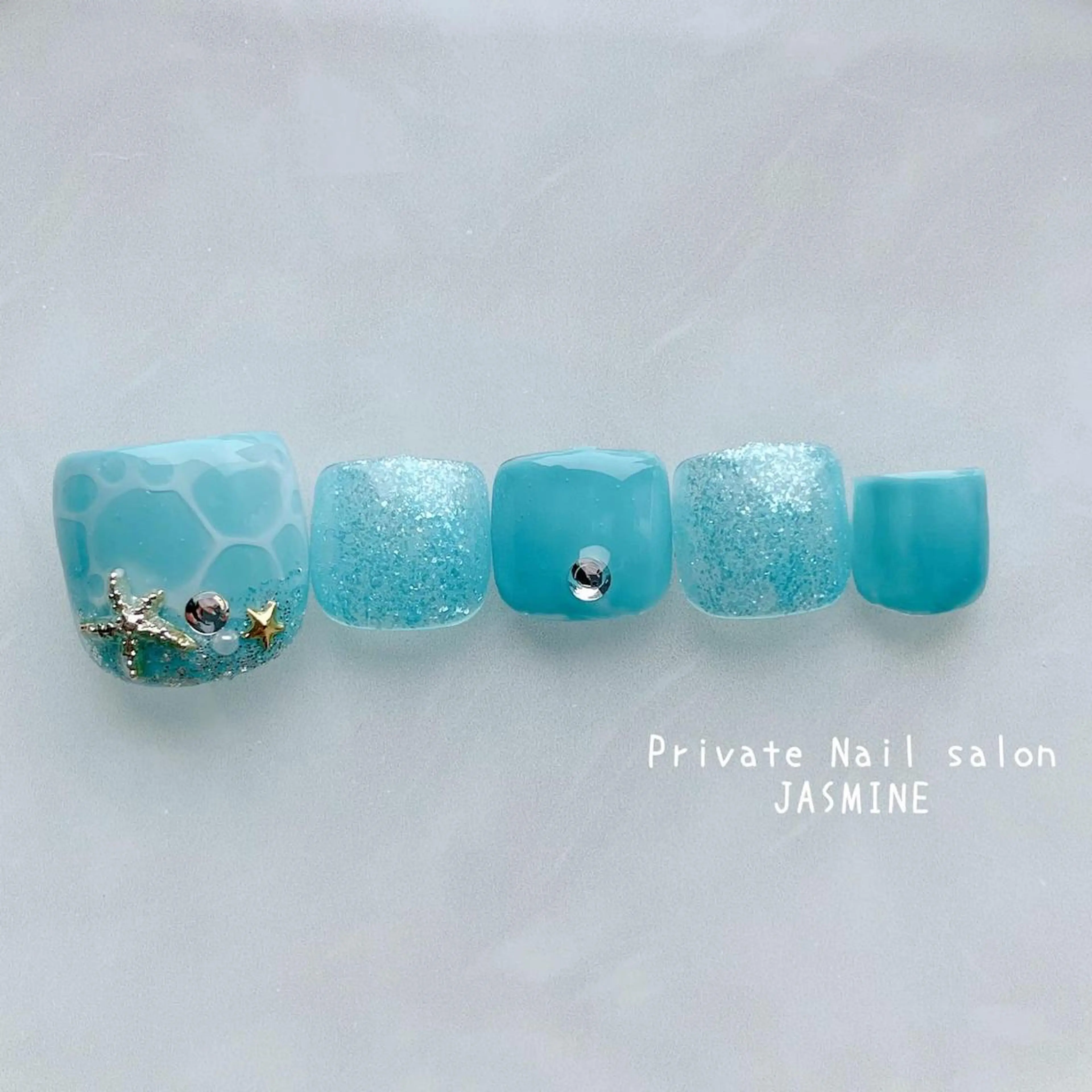 ネイル フットネイル フットネイル Nail salon JASMINEのネイルデザイン