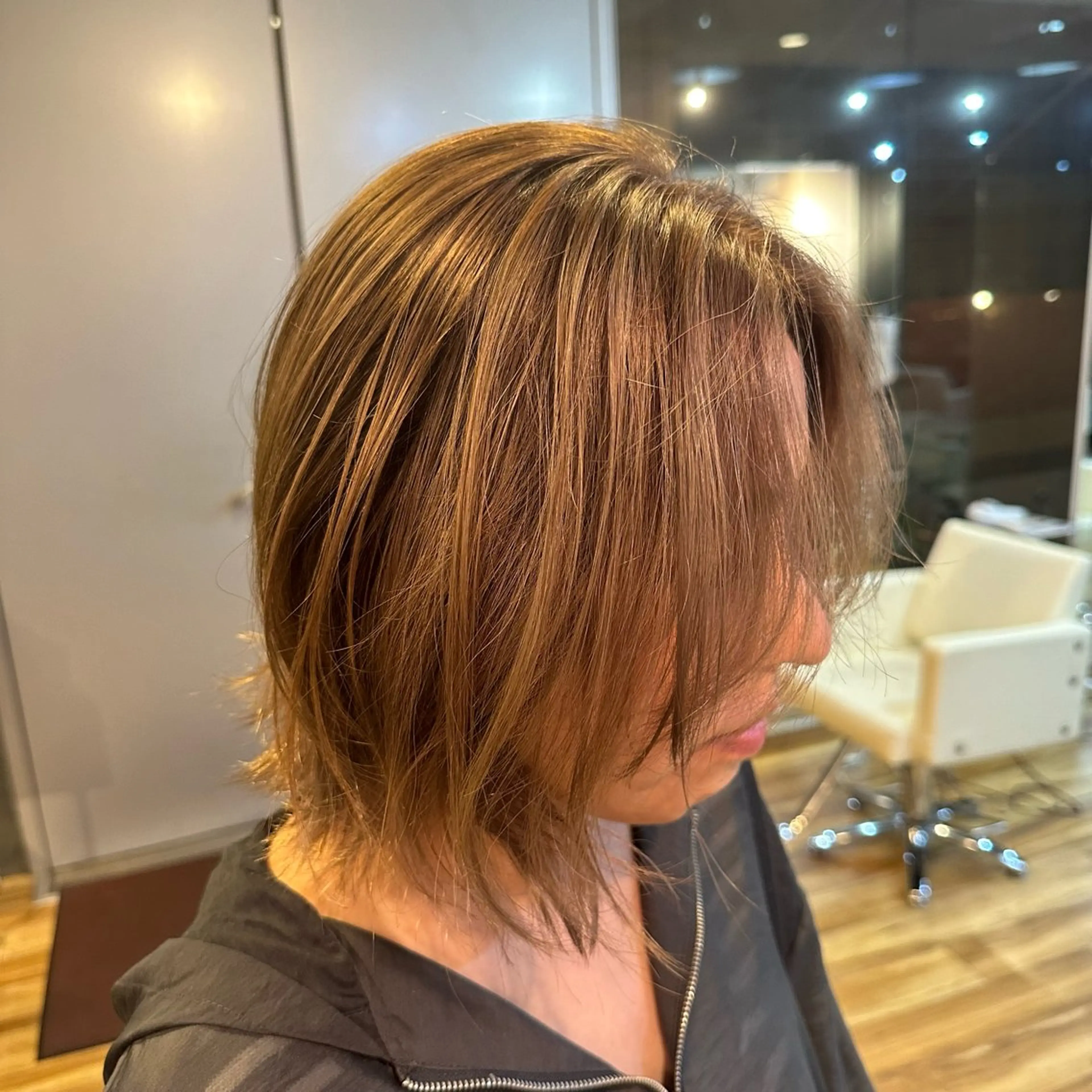 カラー バレイヤージュ ブリーチ ヘアカラー 大原 正寛のヘアスタイル