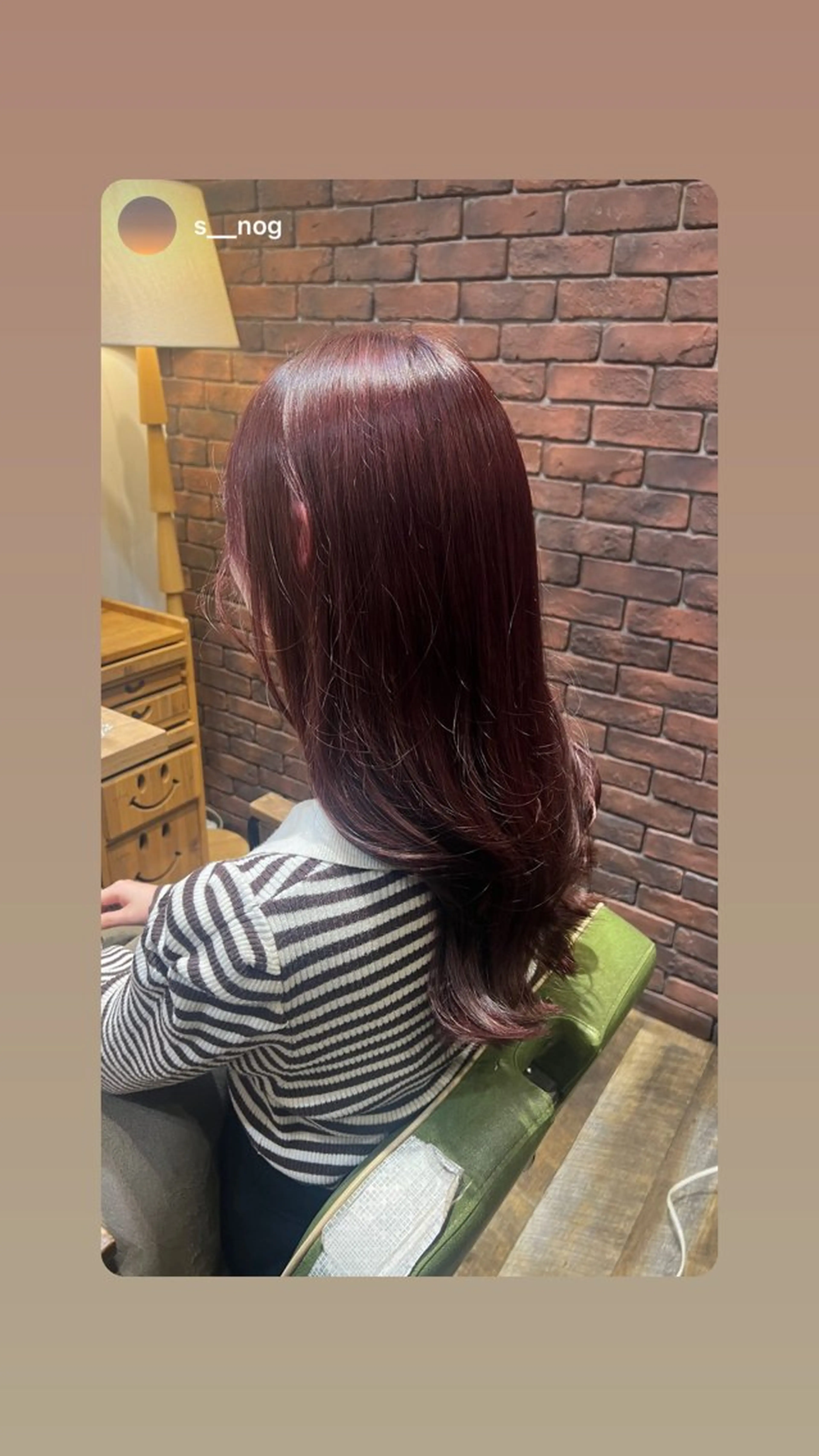 カラー ブリーチ 米山 すずののヘアスタイル