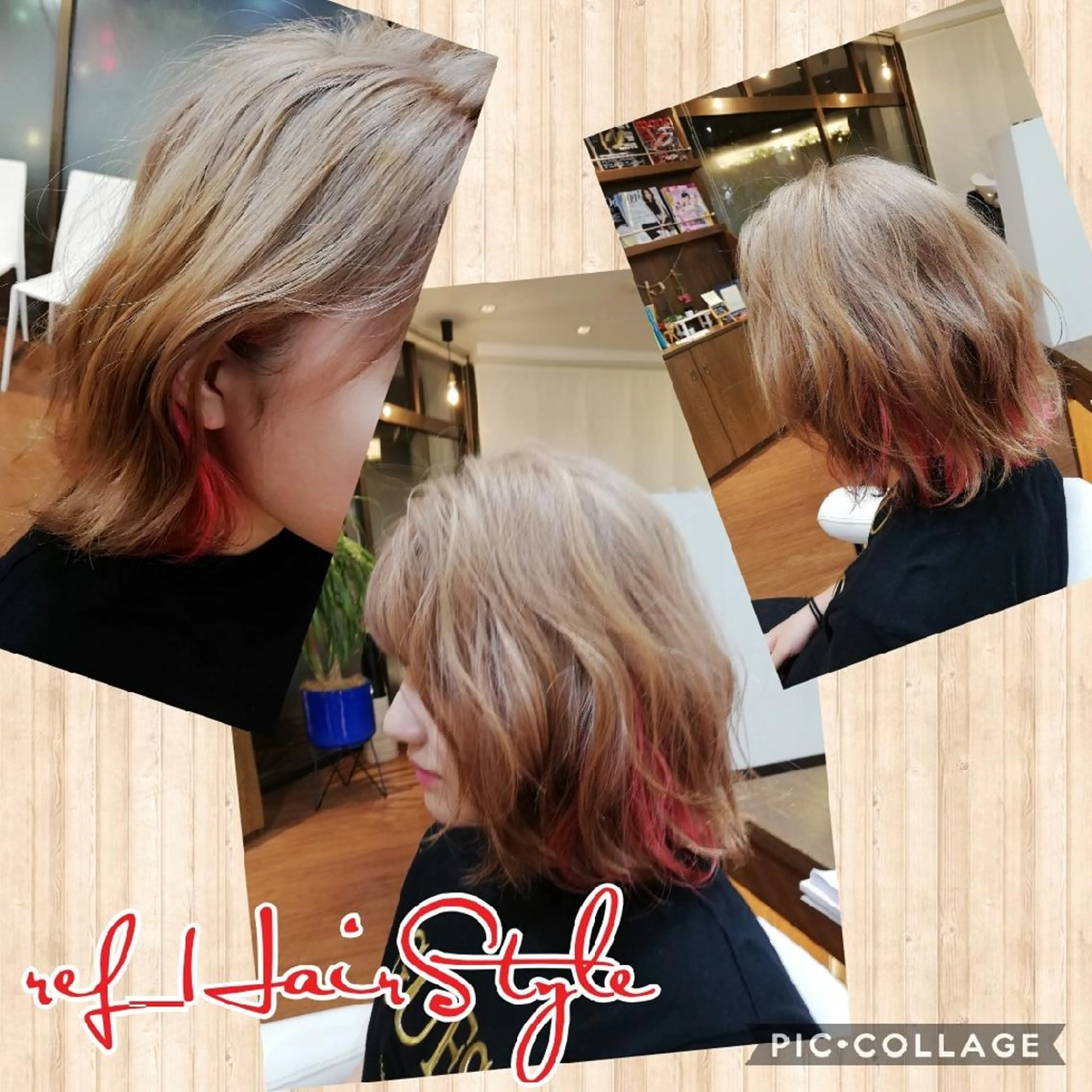 カラー ピンクカラー 岩本 ヨシハルのヘアスタイル