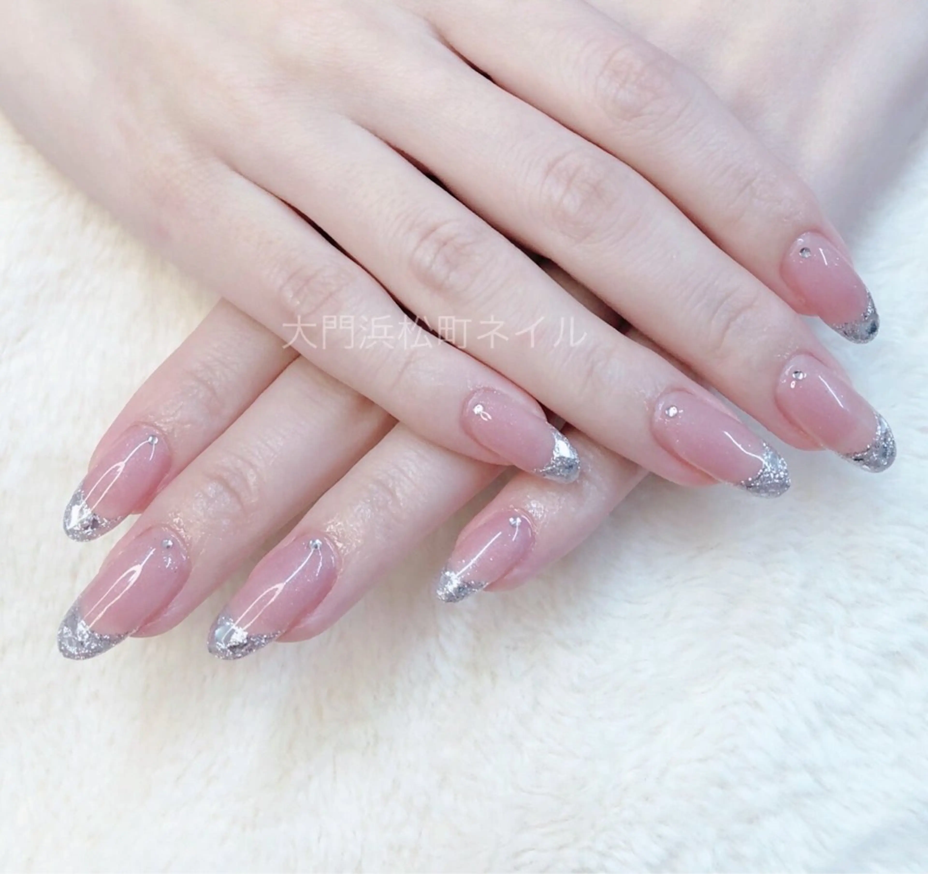 ネイル フレンチネイル ガラスフレンチ マグネットネイル ミラーネイル オフィスネイル ハンドネイル ハンドケア 大門浜松町 ネイルのネイルデザイン