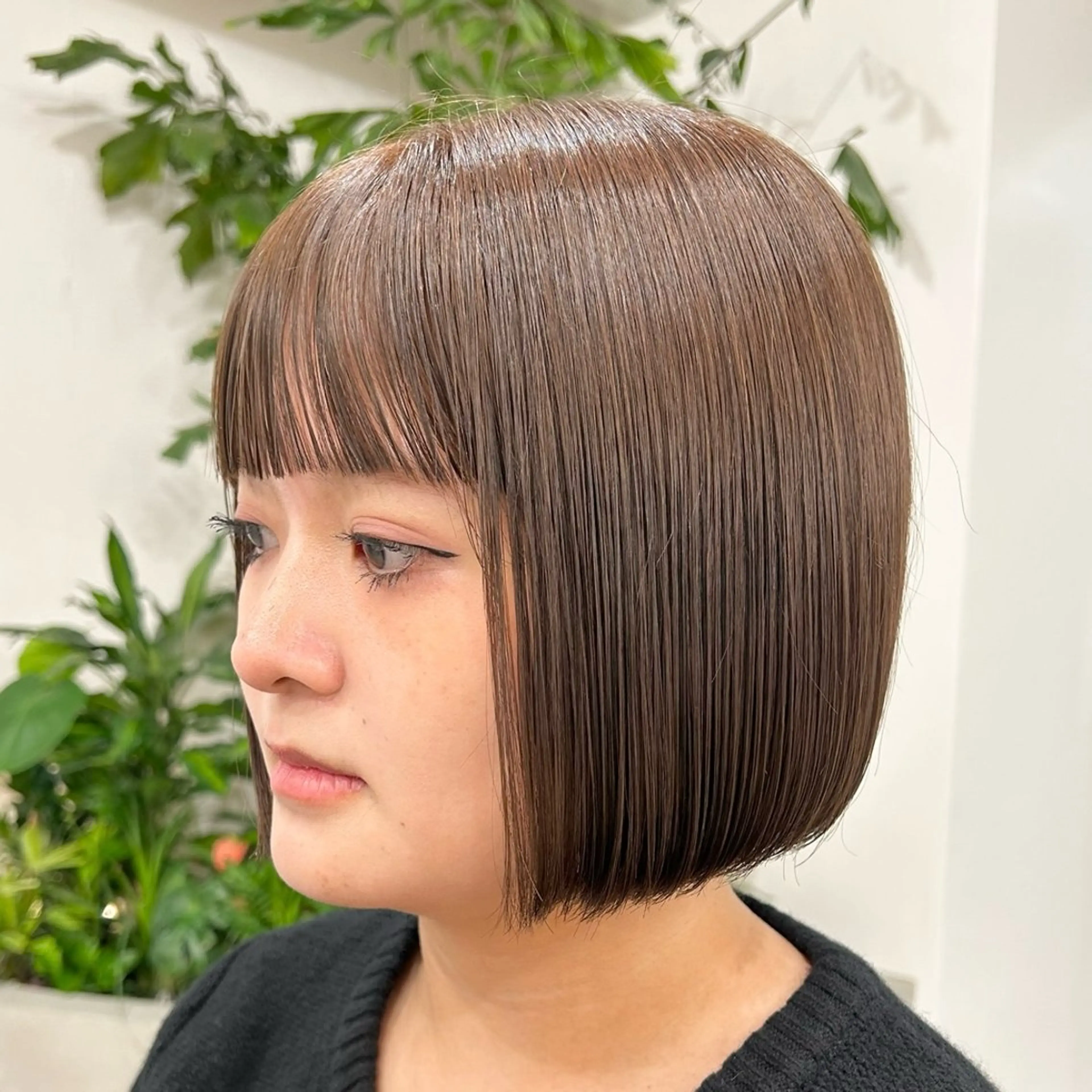 ショート ボブ 縮毛矯正 顔まわりカット/ボブ /🧁とーこ🧁のヘアスタイル