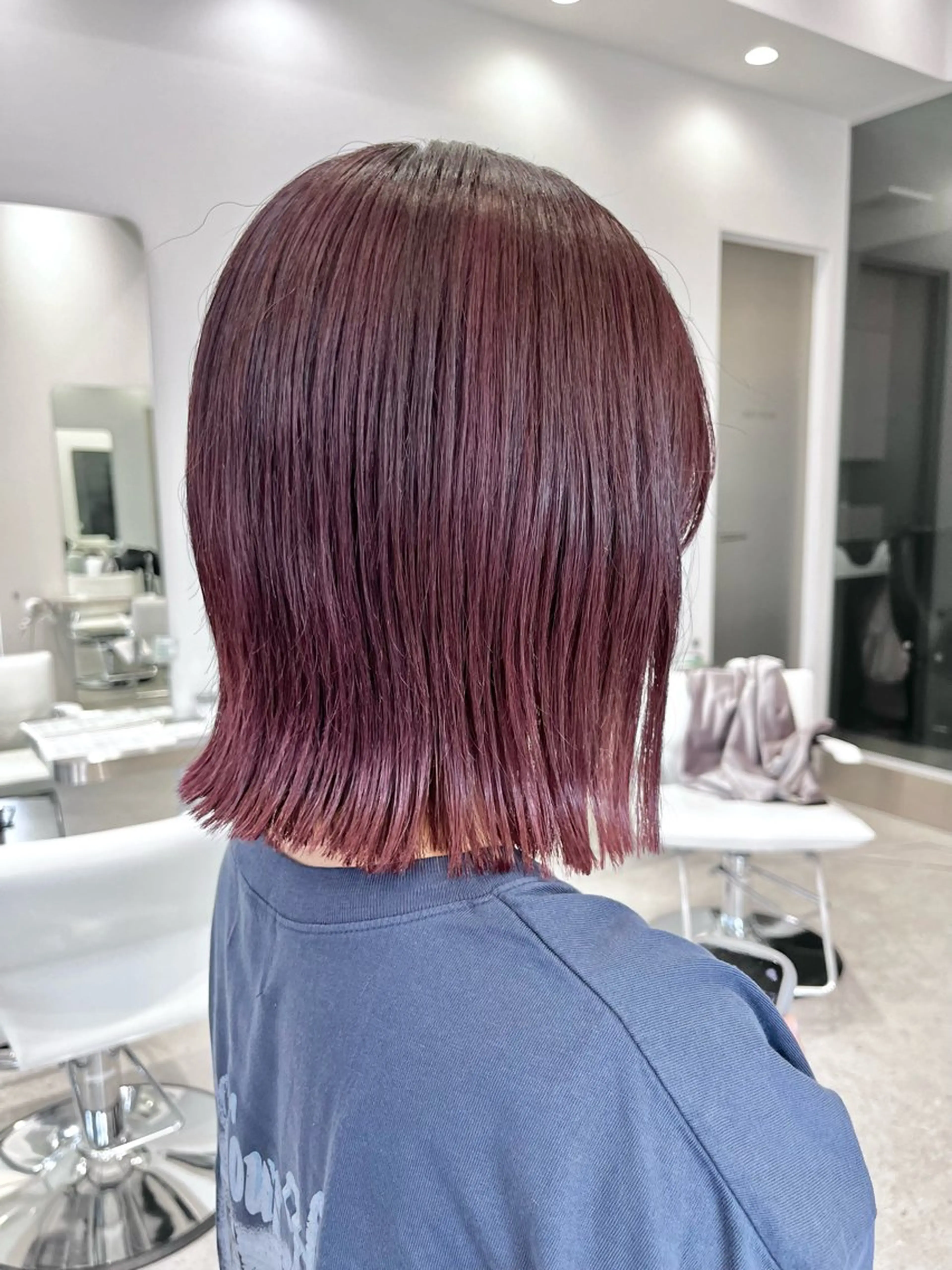 ミディアム カラー レッドカラー ヘアカラー 艶カラー ⋆✦ HIROMIのヘアスタイル