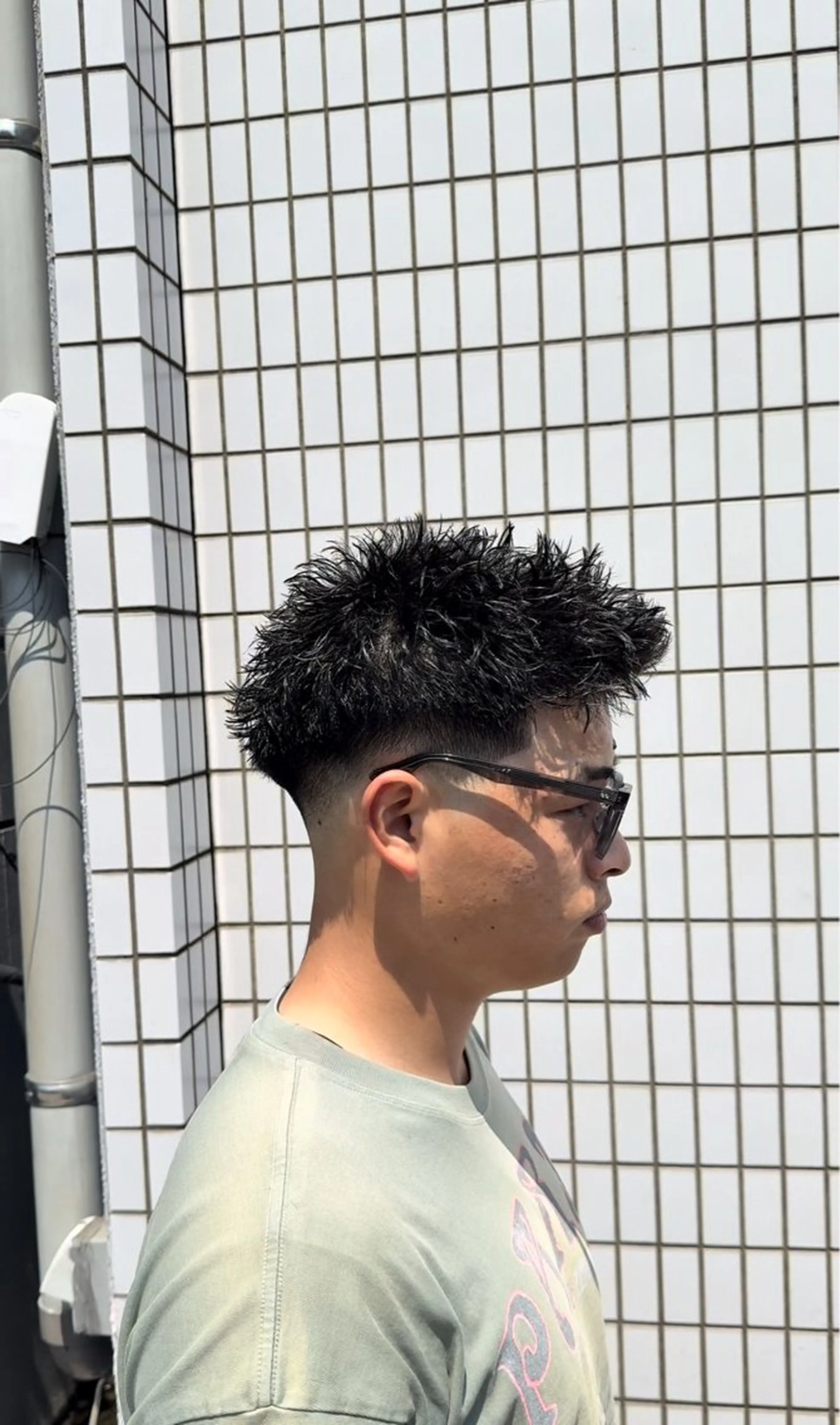 骨格矯正カット➕スパイキーパーマの写真