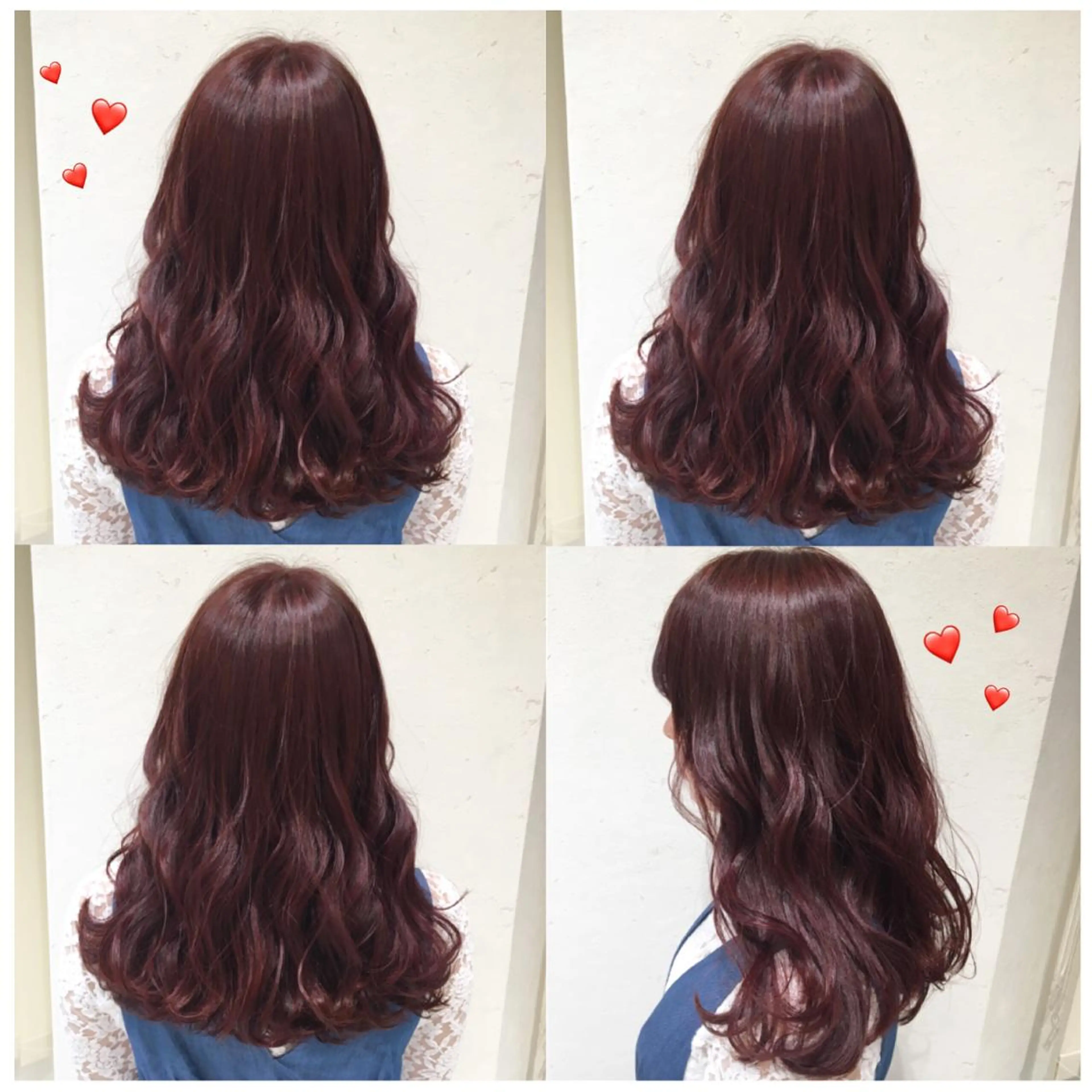 ロング カラー ピンクカラー オルチャンヘア 韓国ヘア得意❤︎森澤 悠佳のヘアスタイル