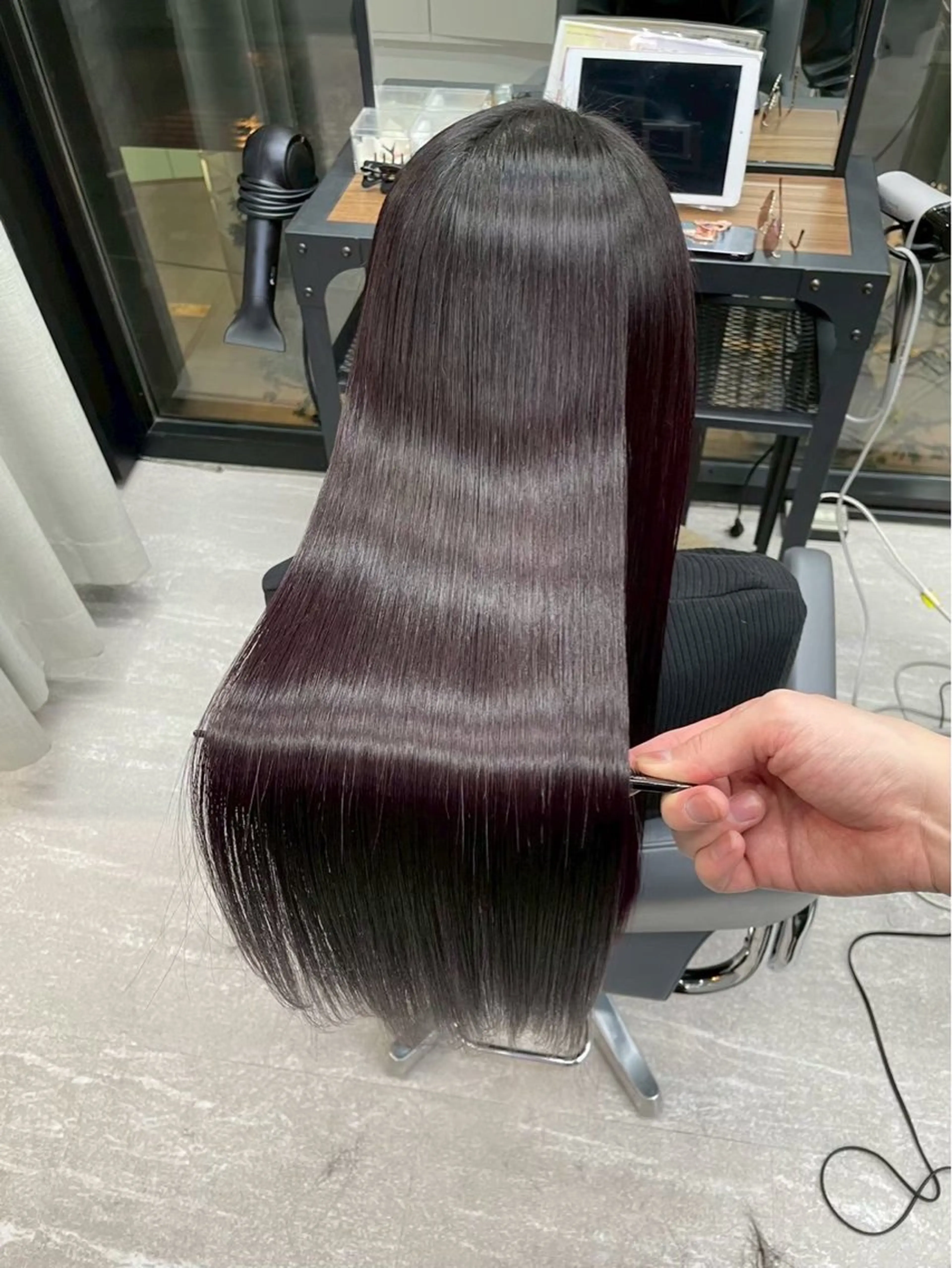 ロング youres hair 髪質改善トリートメント&ヘッドスパ  新宿三丁目店所属・髪質改善/艶髪 韓国レイヤー/えすたのヘアスタイル