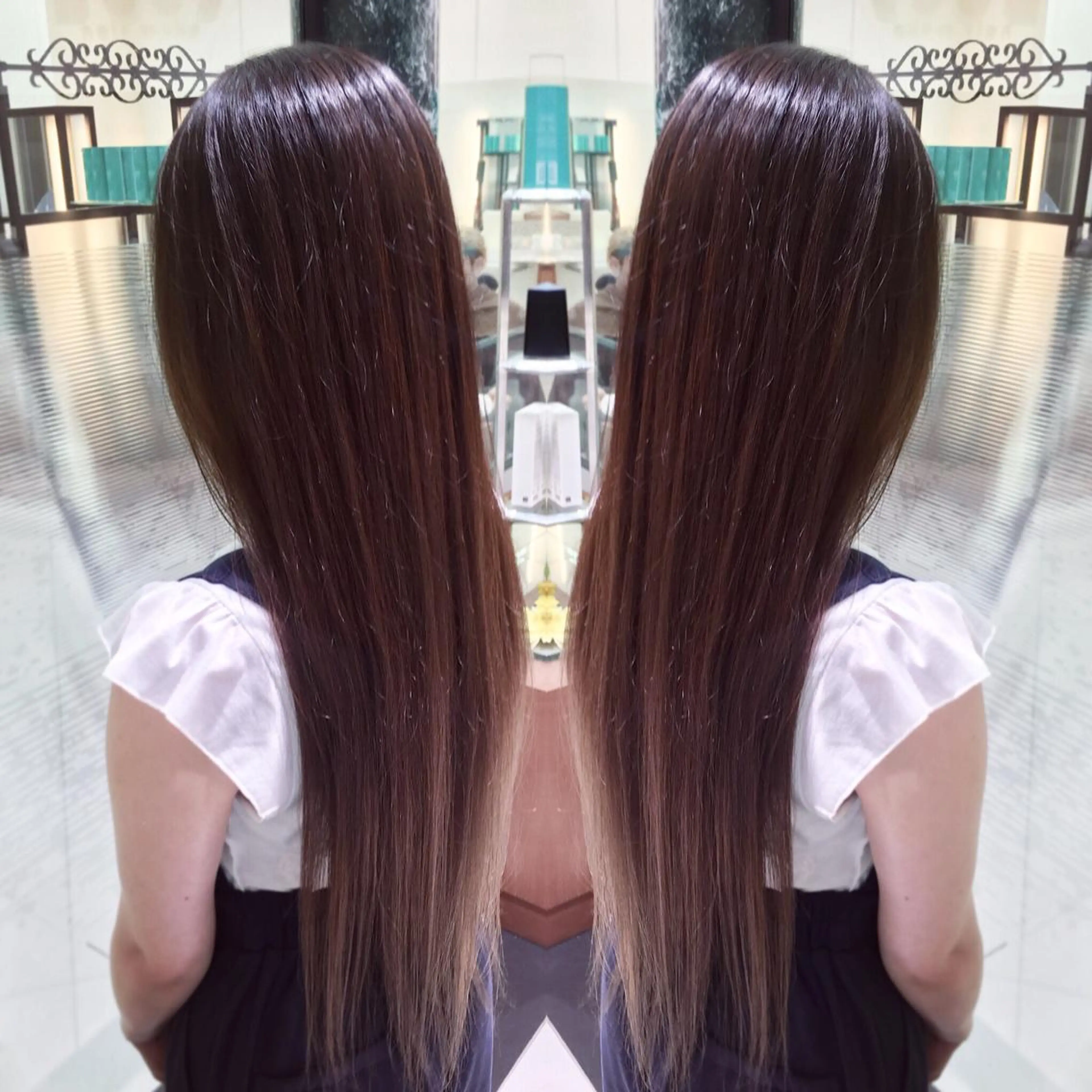 ロング パーマ 縮毛矯正 カット トリートメント N° jillva ♦️川端裕司♦️のヘアスタイル