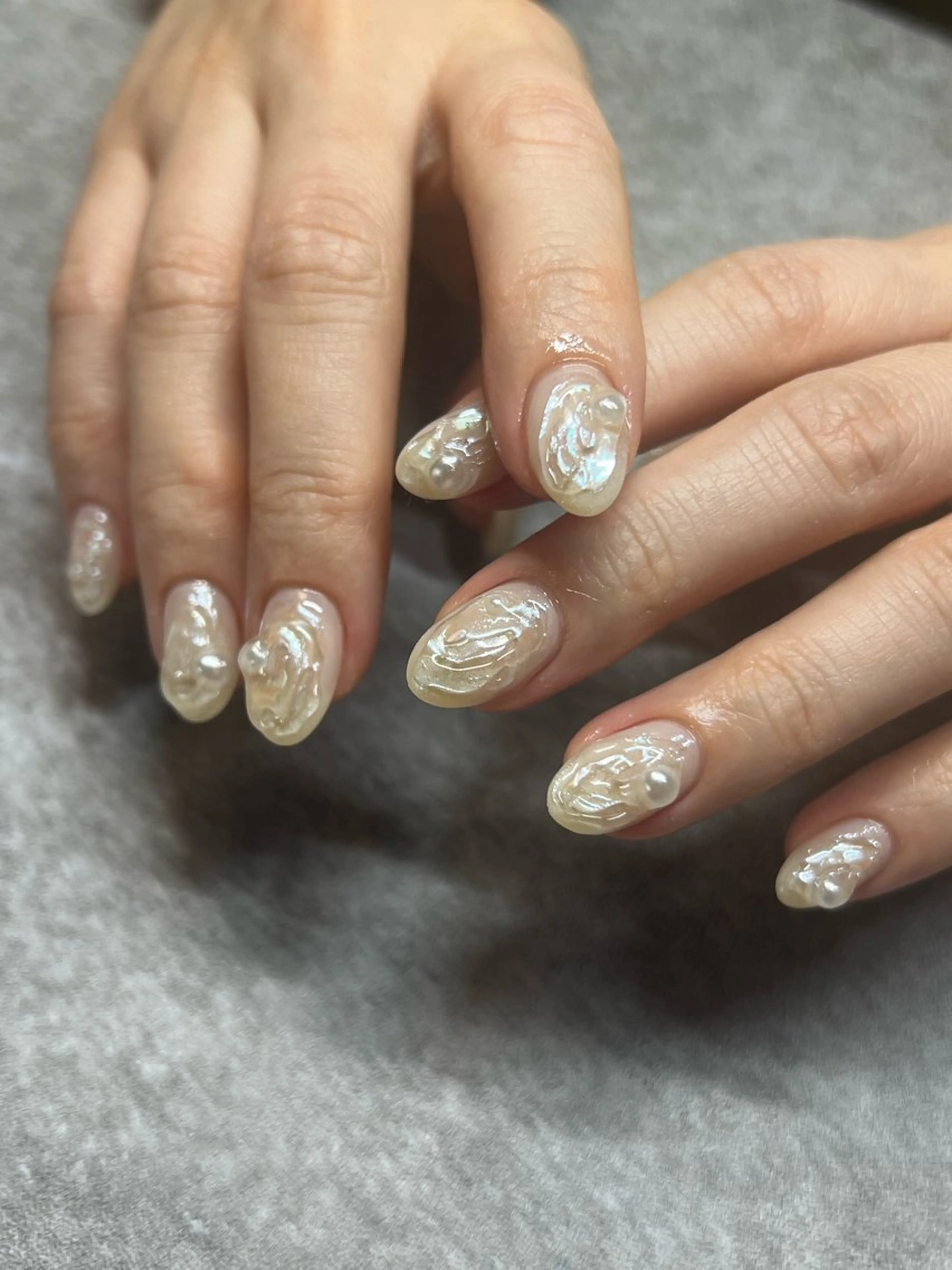 ネイル ニュアンスネイル にしだ かなえのネイルデザイン