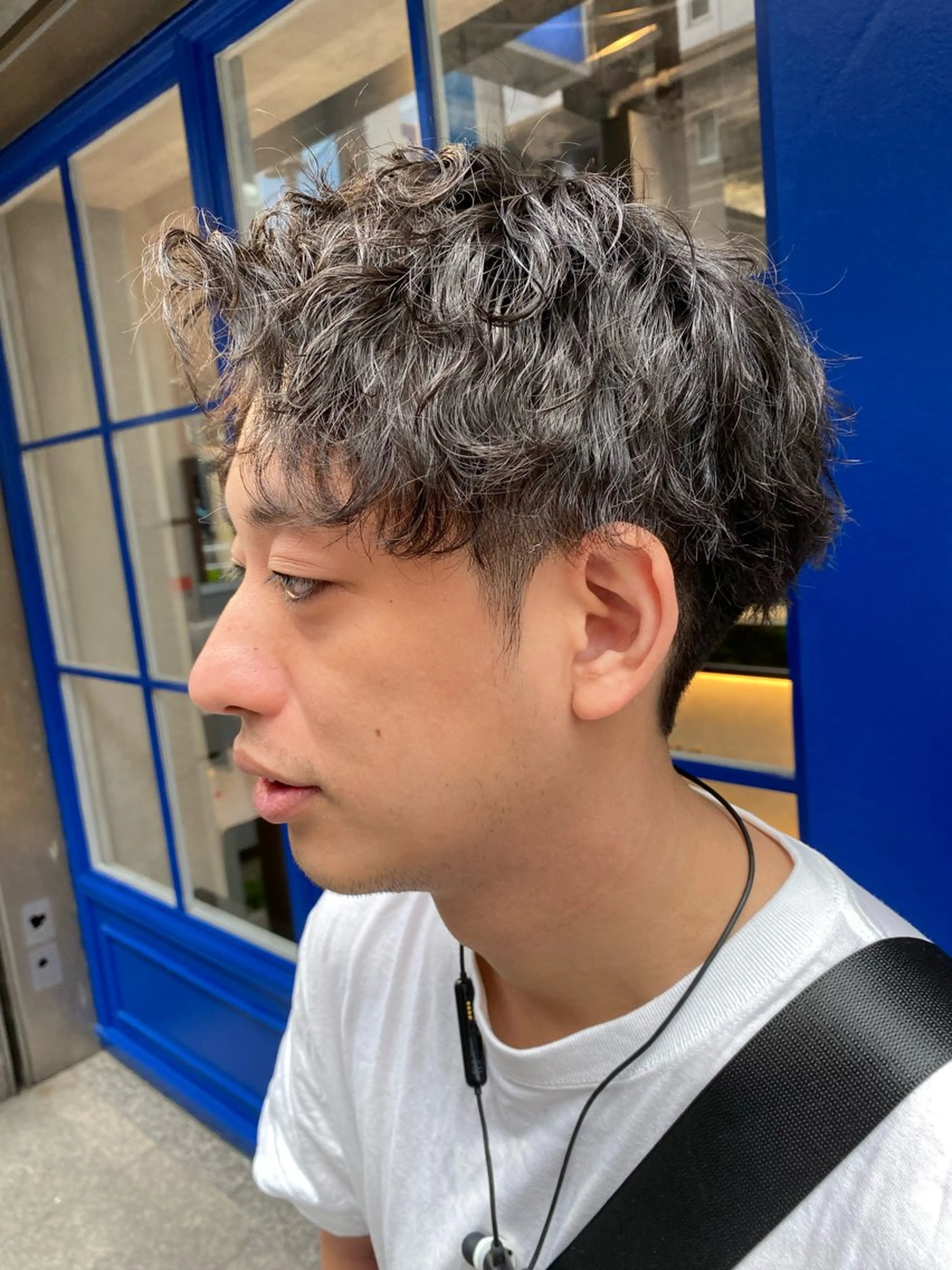 ショート パーマ メンズ カット パーマ ✨透明感カラー✨ ✂️kouki✂️のヘアスタイル