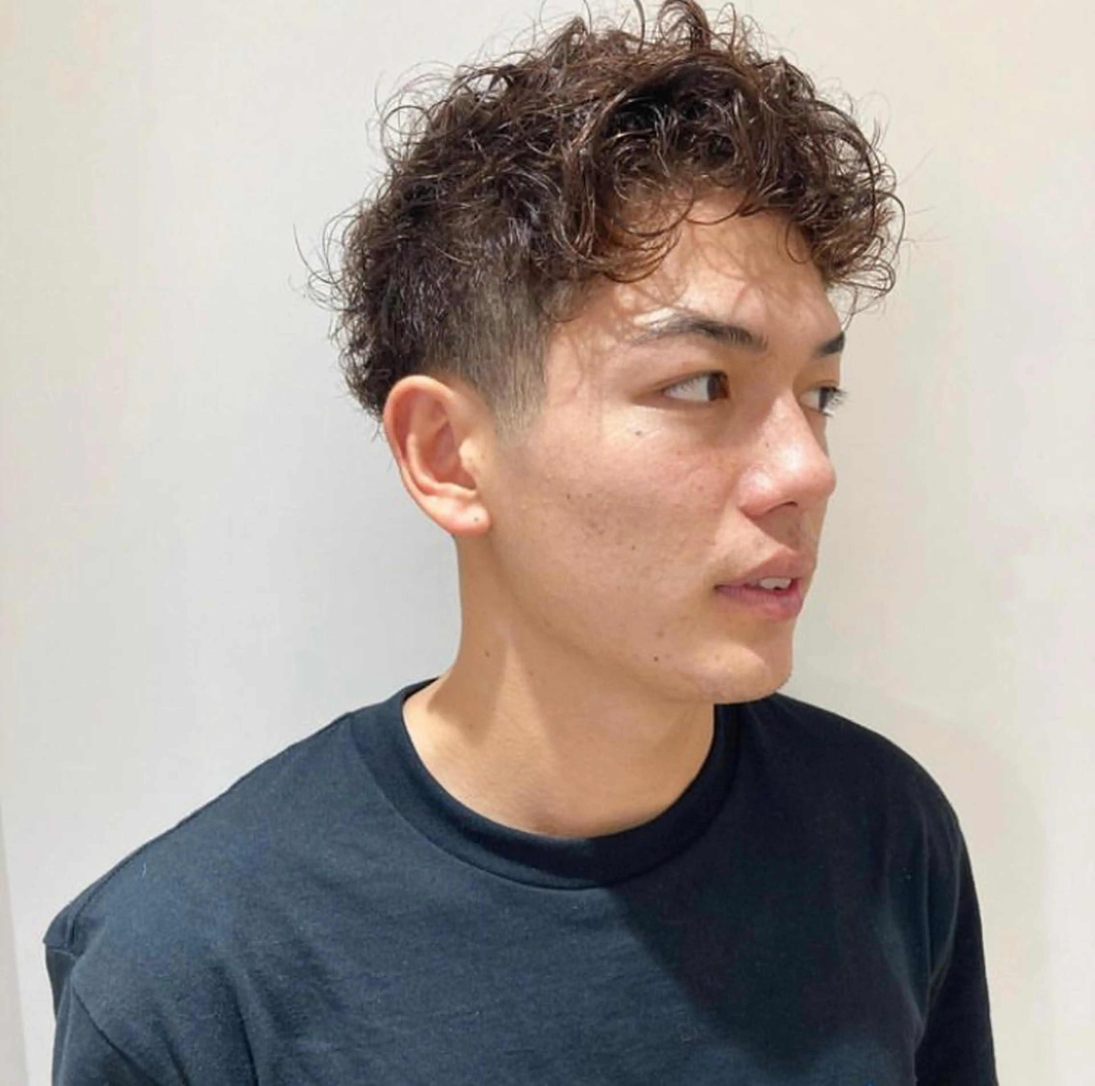 ショート メンズ スペインカール くせ毛 icie所属・大阪ヴィーガンサロン KANAKOのヘアスタイル