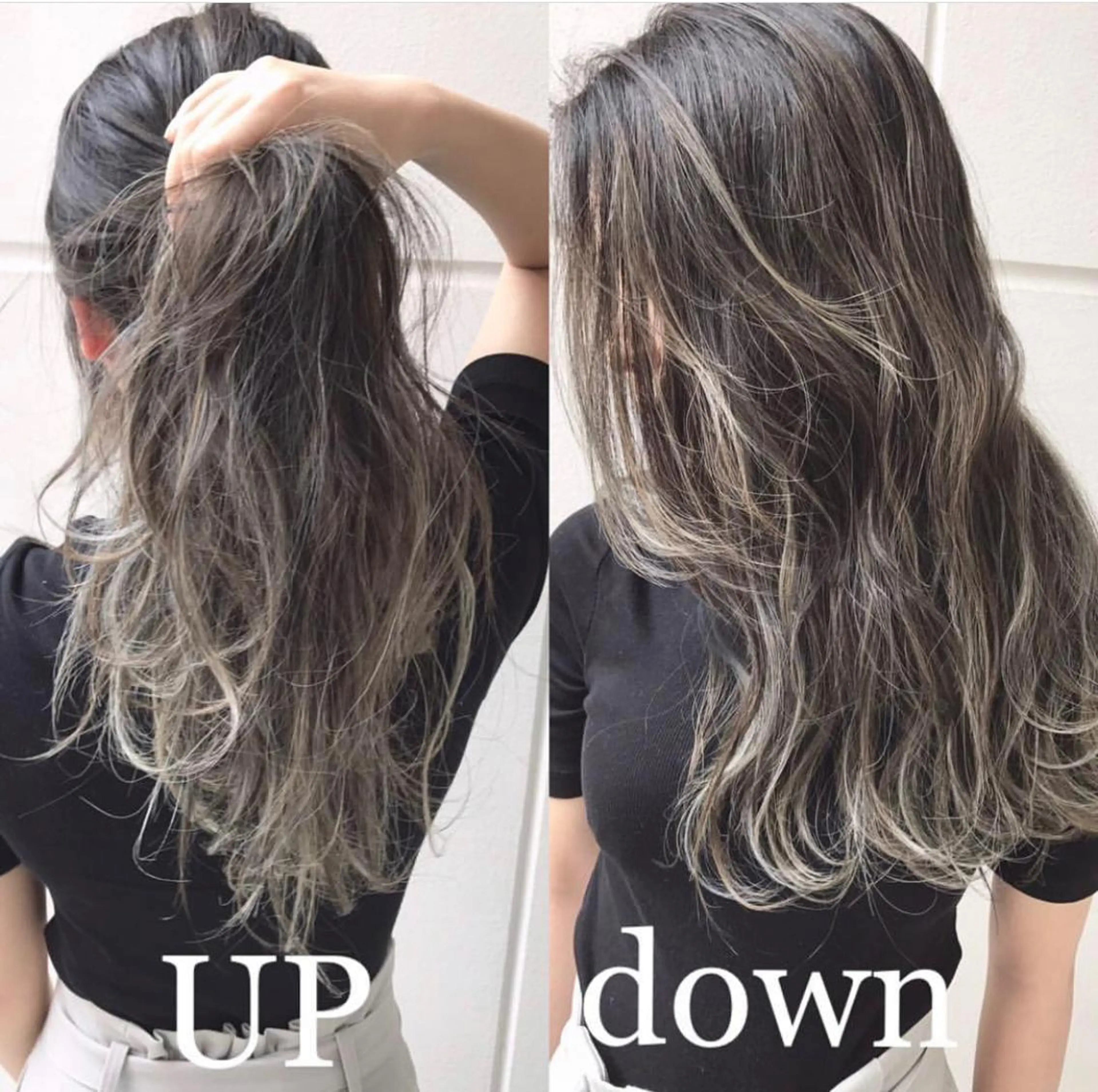 ロング カラー ヘアアレンジ ヘアカラー トリートメント BANK'S hair所属・💐ケラチン 髪質改善寺坂雄飛💐のヘアスタイル