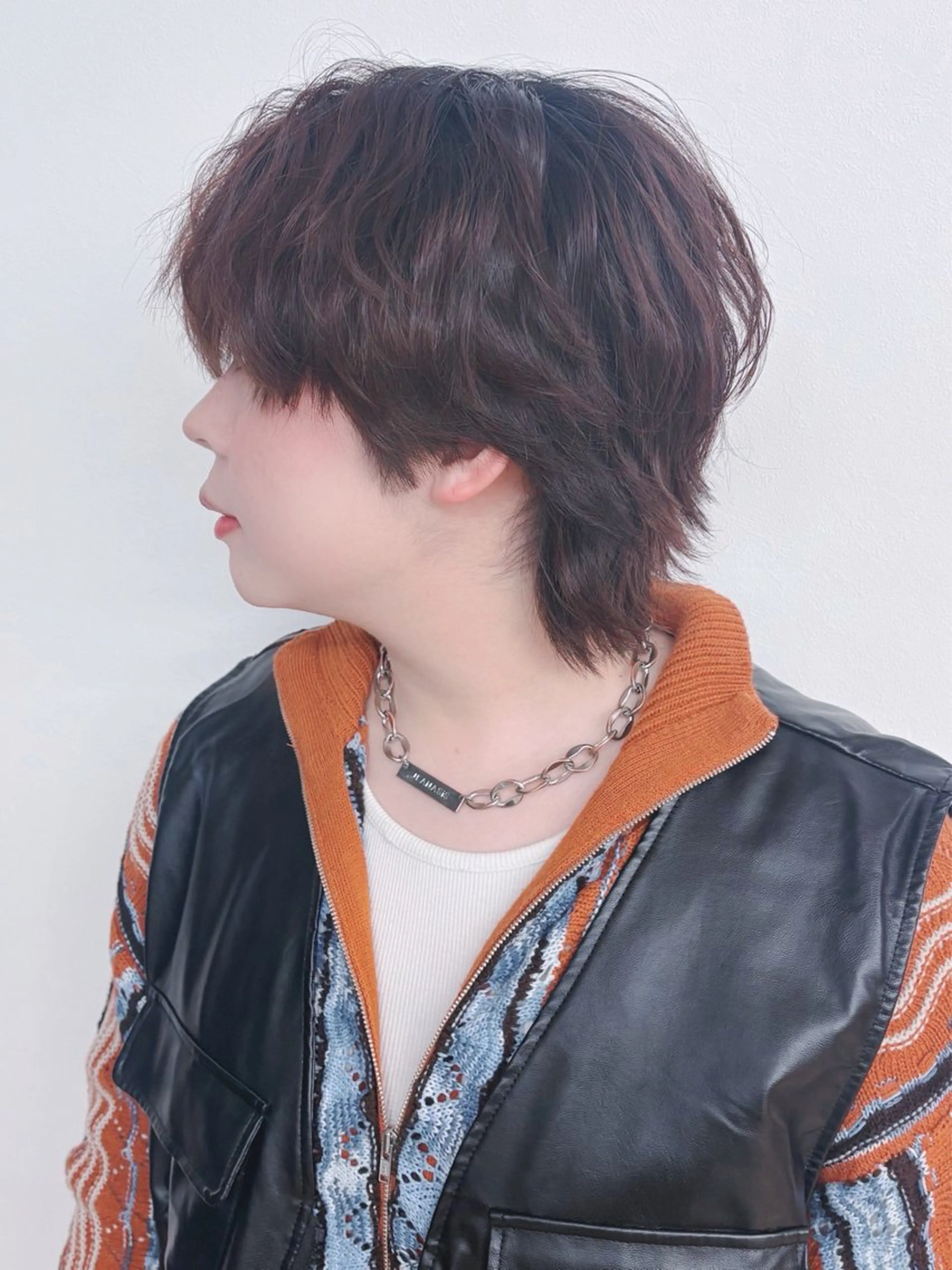 ショート ウルフカット カット ウルフ／パーマ 🐺🌀寺門和紗のヘアスタイル