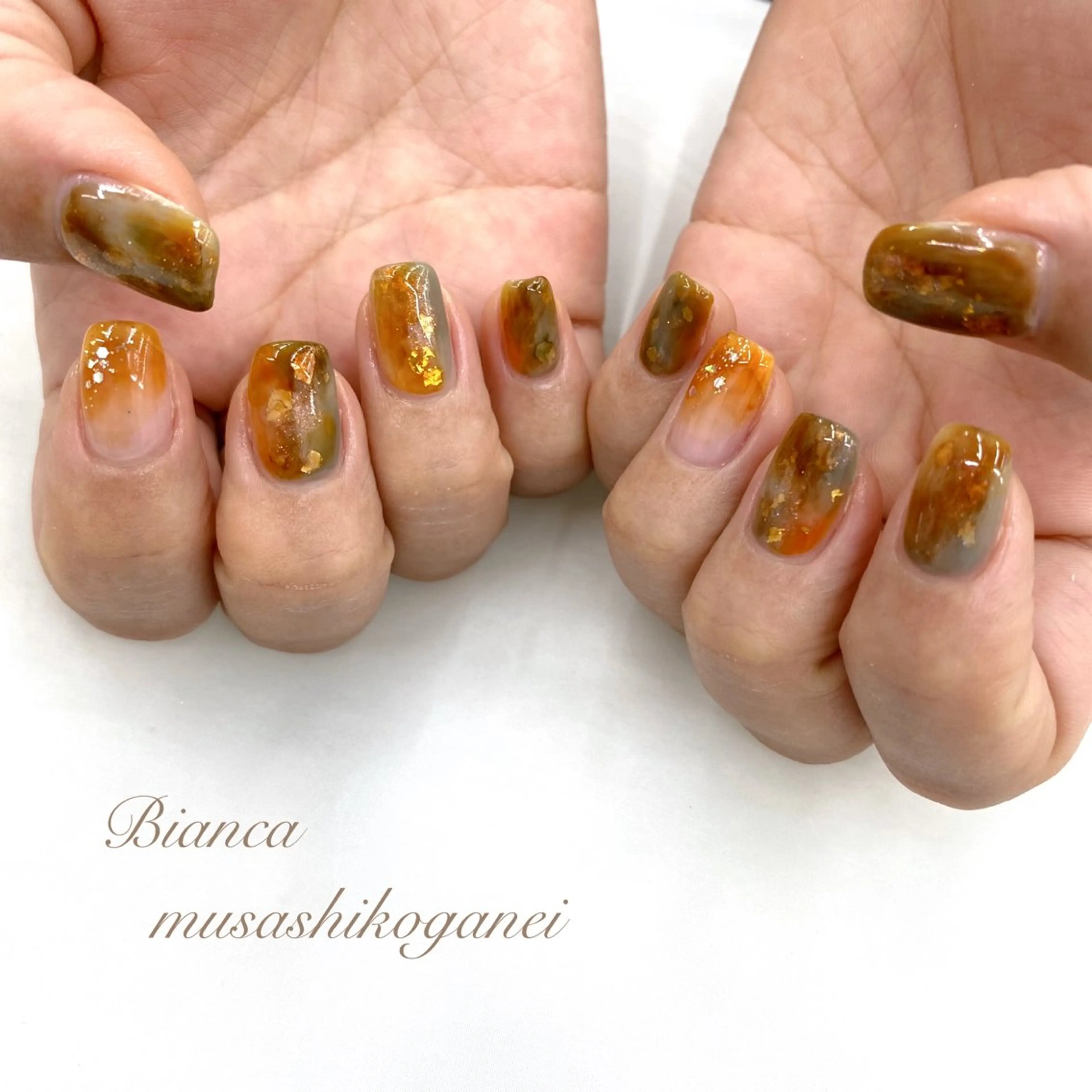 ネイル ニュアンスネイル ハンドネイル Bianca 武蔵小金井 しぎはらのネイルデザイン