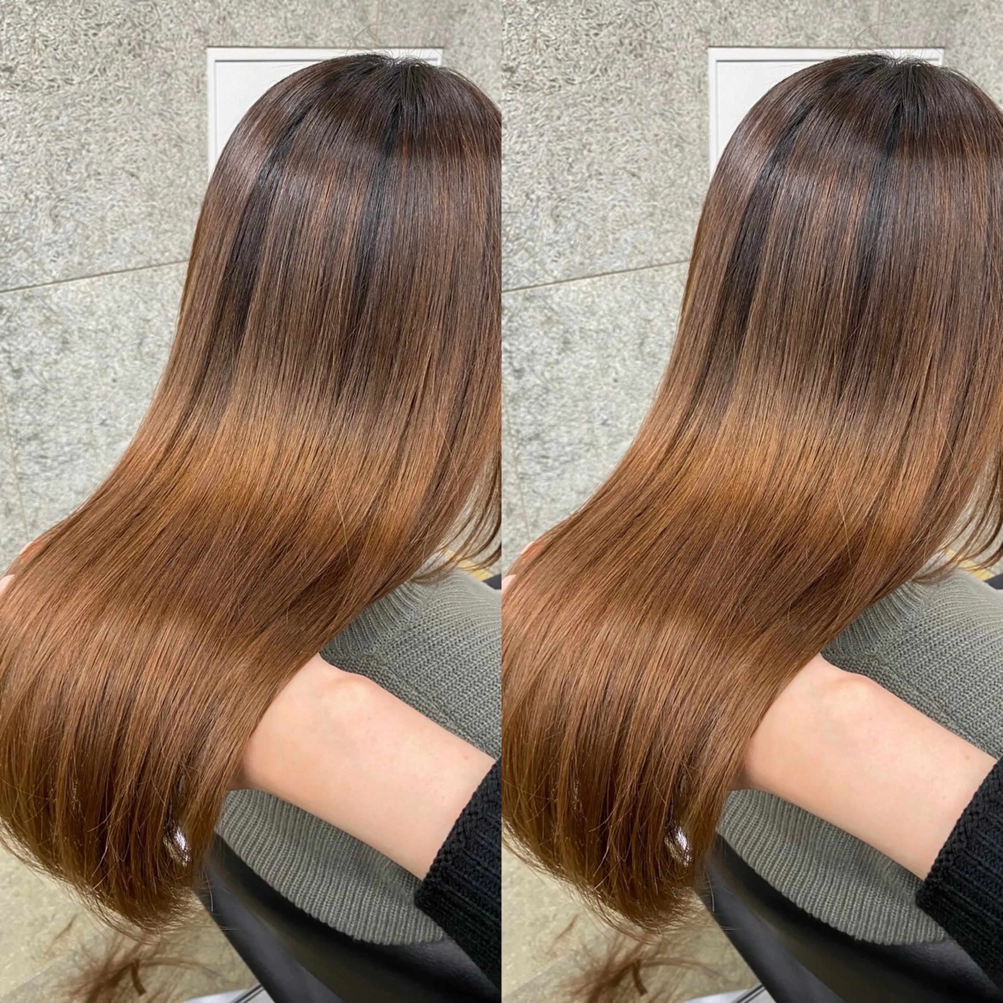 ロング カット 縮毛矯正 トリートメント WERULE pivot cross店所属・髪質改善/岡崎 亮のヘアスタイル