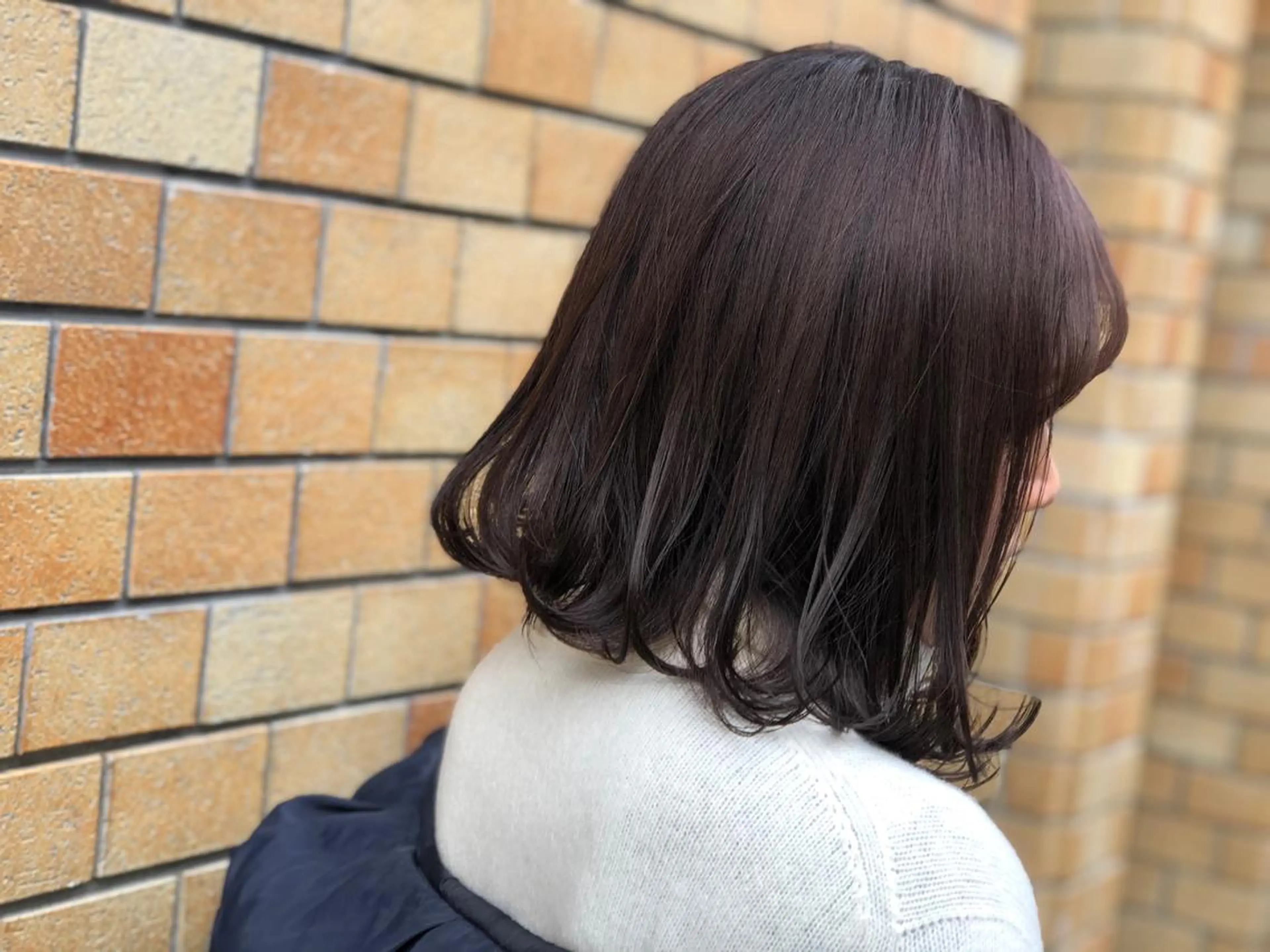 ミディアム カラー ボブ ヘアカラー トリートメント Clay所属・及川 祐輔のヘアスタイル