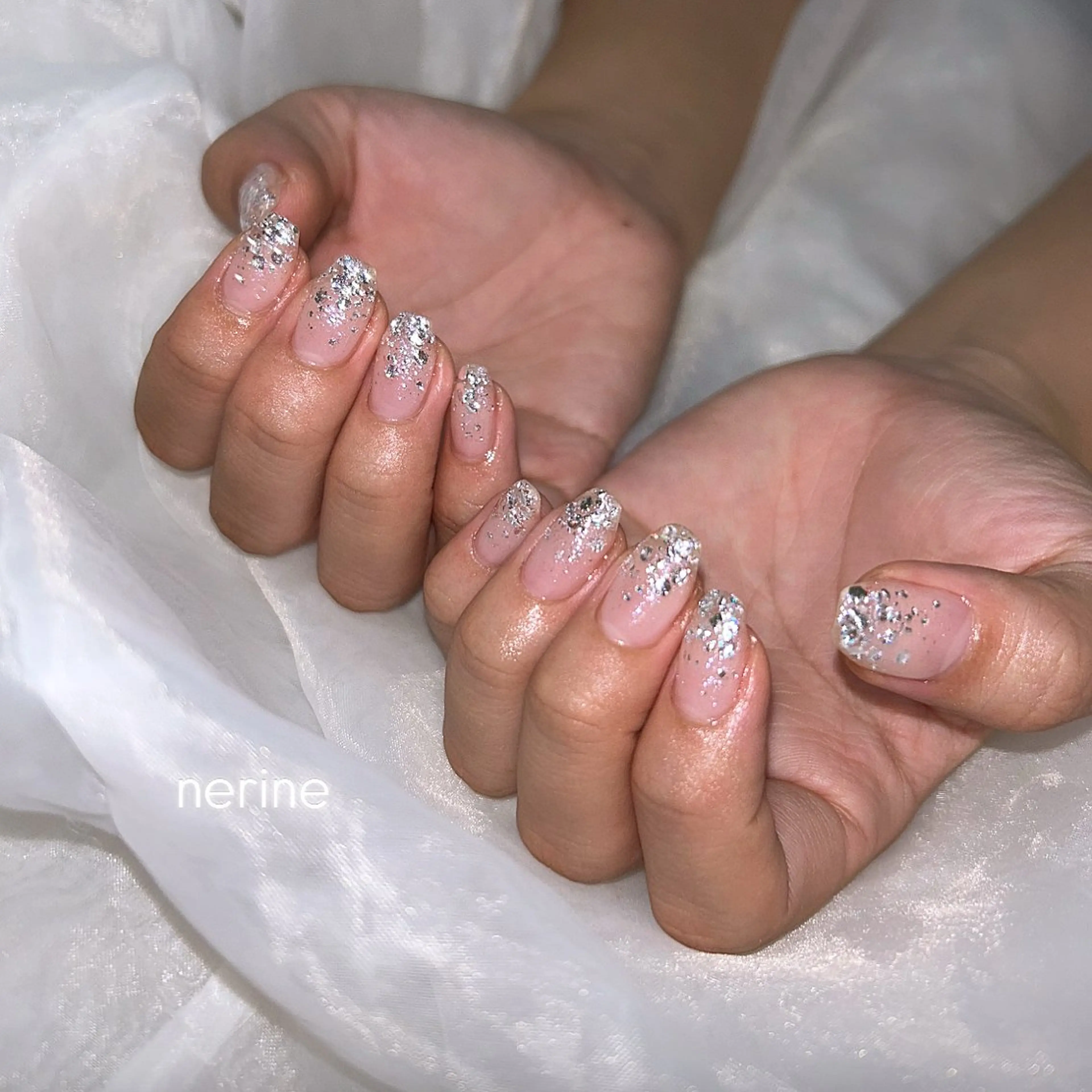 ネイル ラメ(グリッター) ラメグラデーション ハンドネイル nail salon nerineのネイルデザイン
