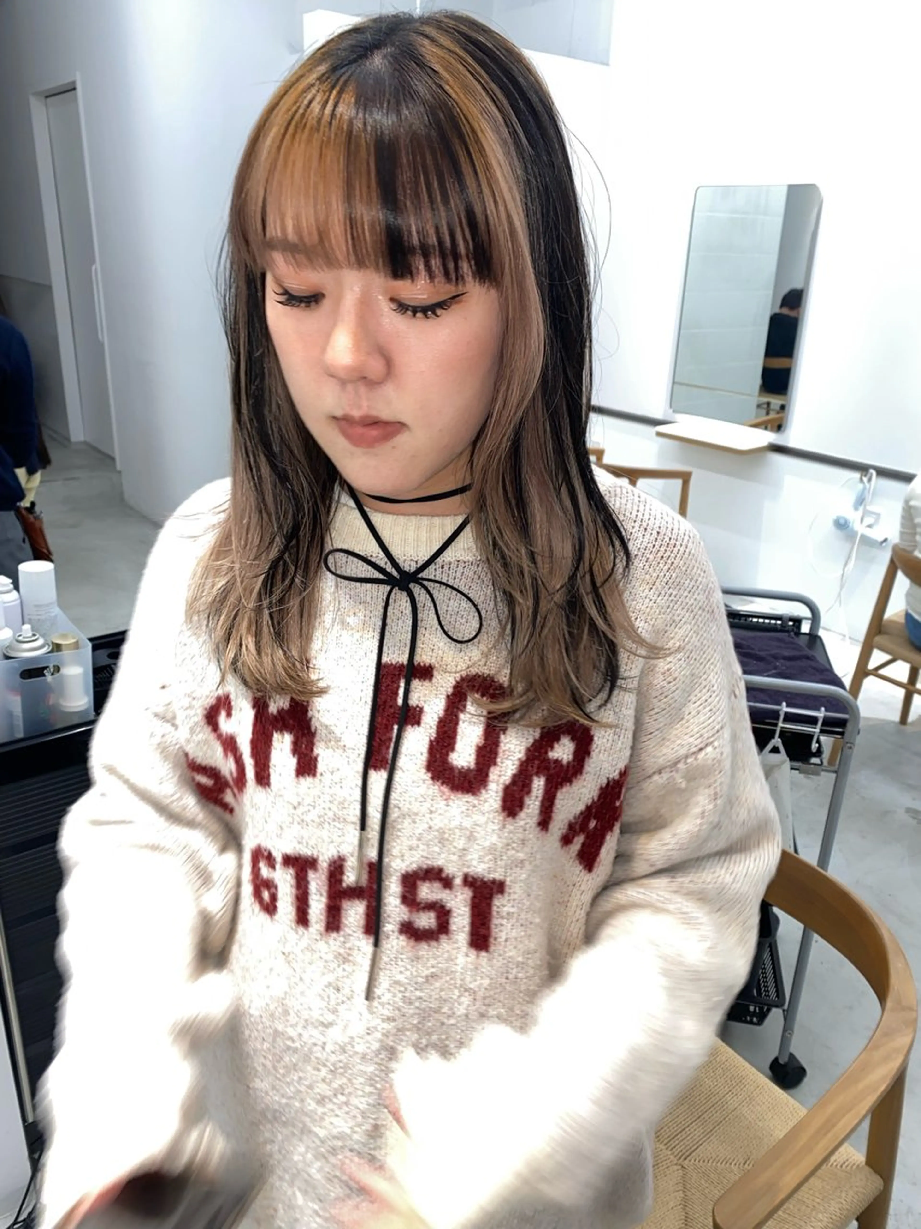 ミディアム カラー カット ヘアカラー givet所属・心斎橋/デザインカラ ー/海外風/ナツミのヘアスタイル