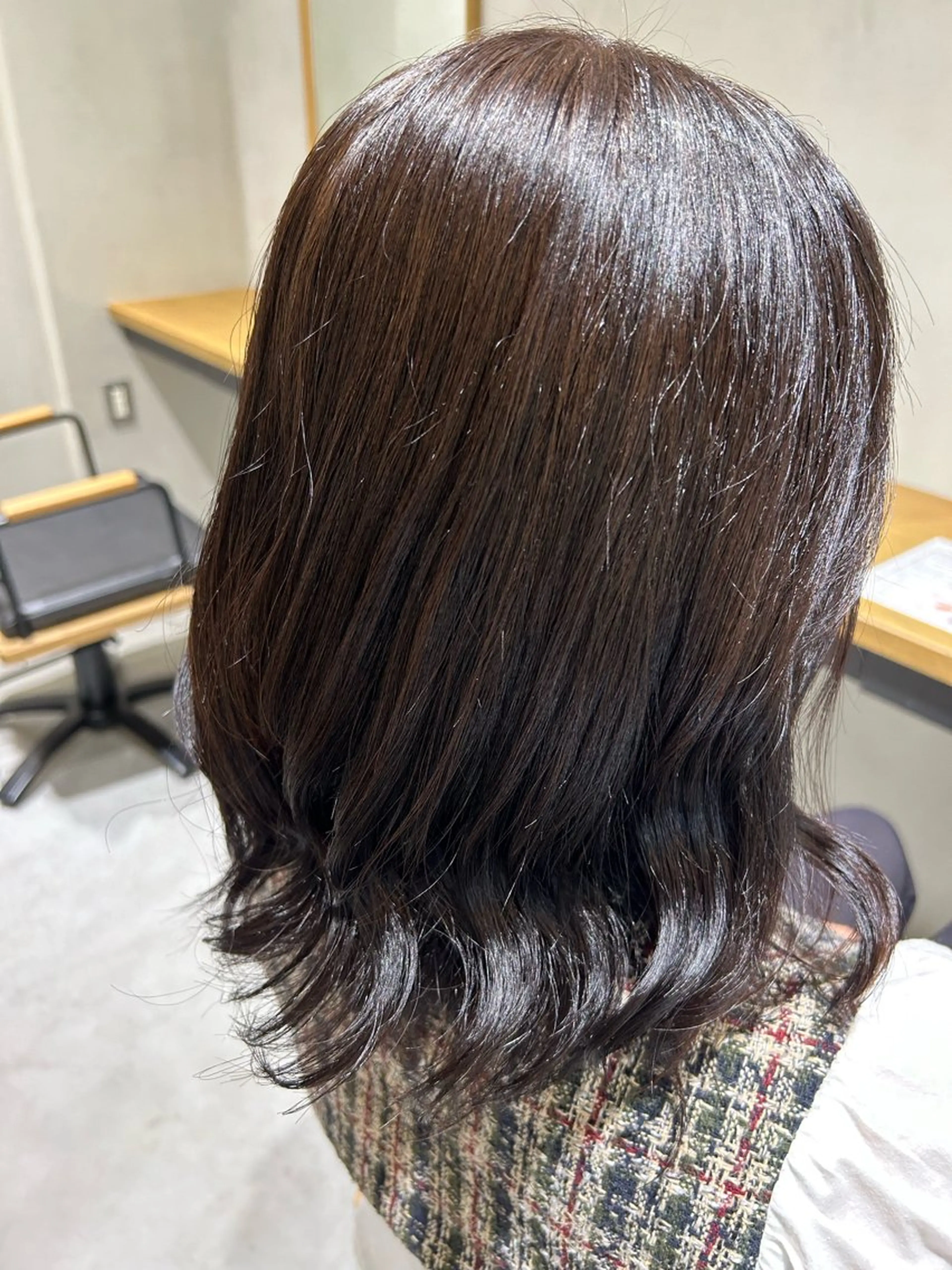 ミディアム カラー ブラウンカラー ヘアカラー まりん🍒 名駅/レイヤーカットのヘアスタイル