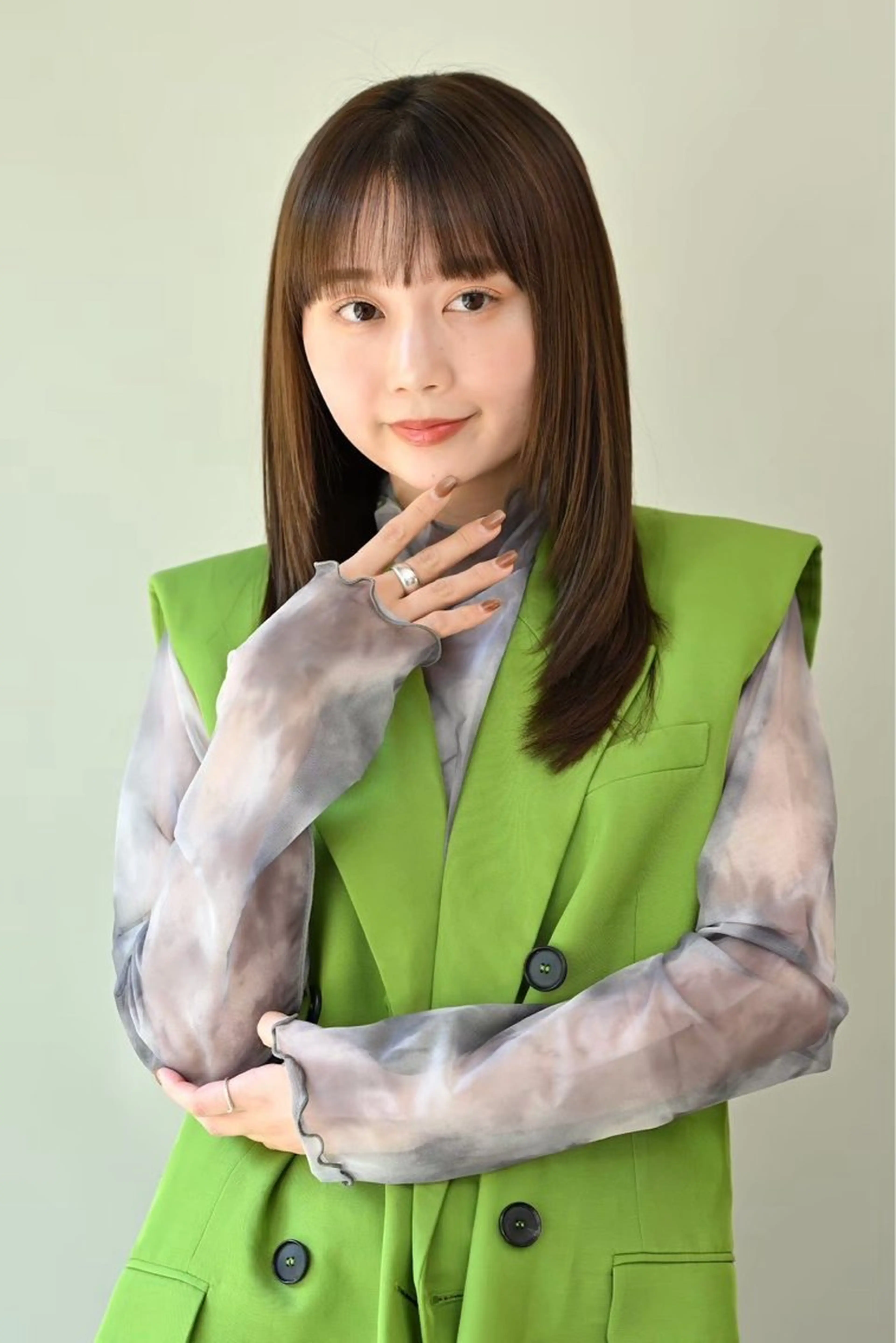 セミロング カラー ケアカラー 髪質改善 トリートメント ヘアカラー トリートメント 髪質改善カラー ベージュ🤎YUMEのヘアスタイル