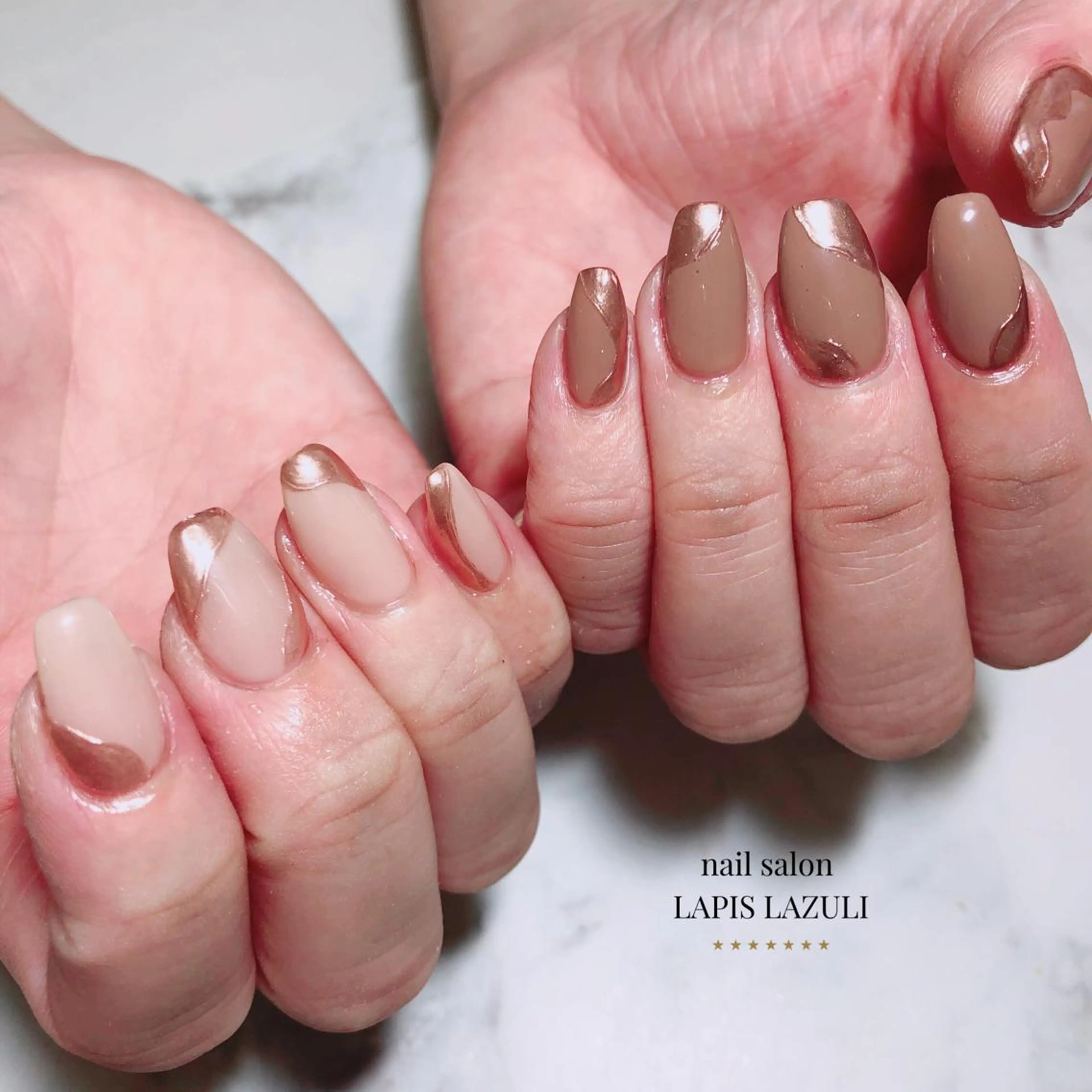 ネイル ジェルネイル マットネイル ミラーネイル ニュアンスネイル オフィスネイル nail salon ラピスラズリのネイルデザイン