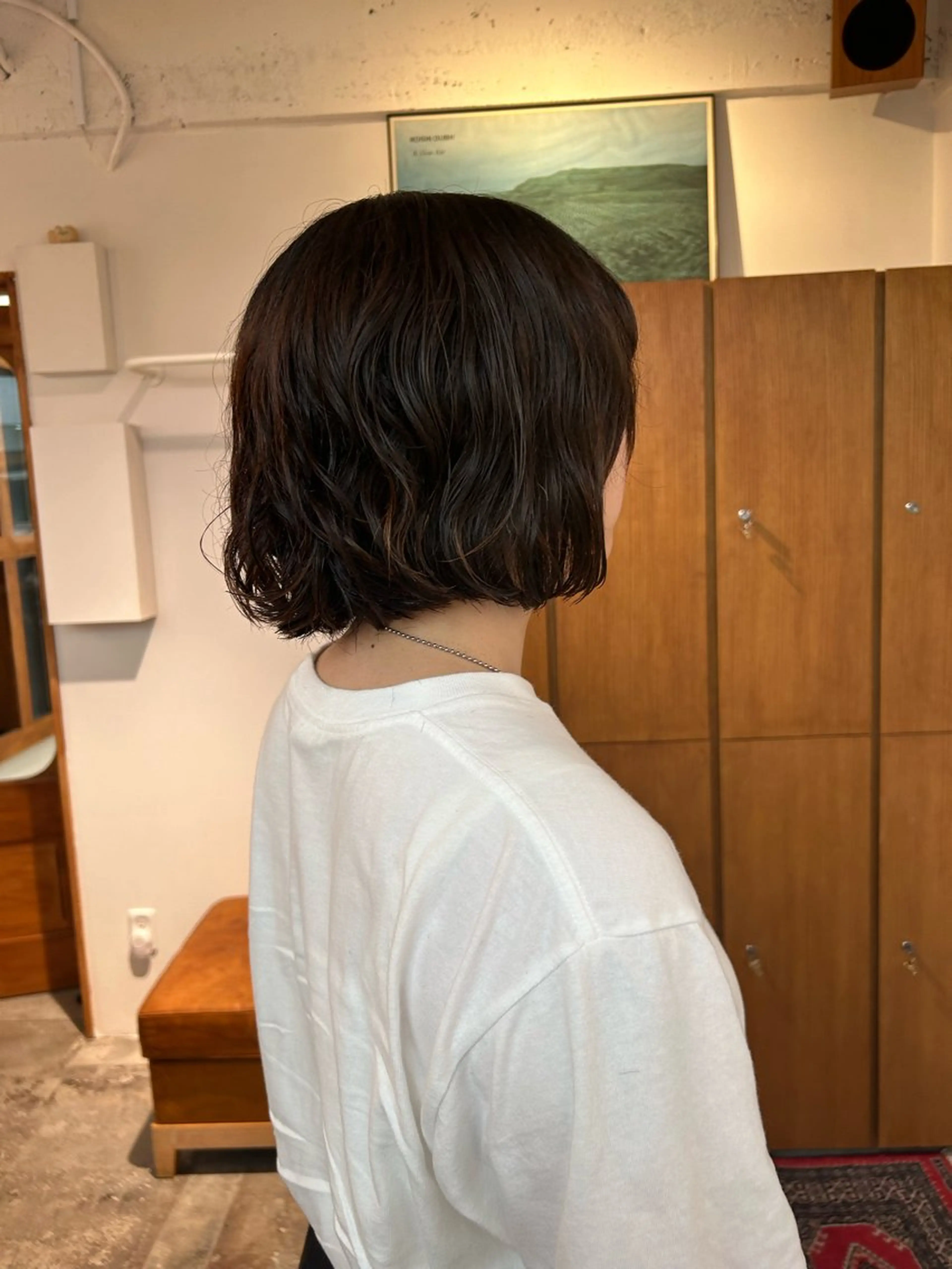 ミディアム カット パーマ 綾/ベージュカラー /パーマ🩰のヘアスタイル