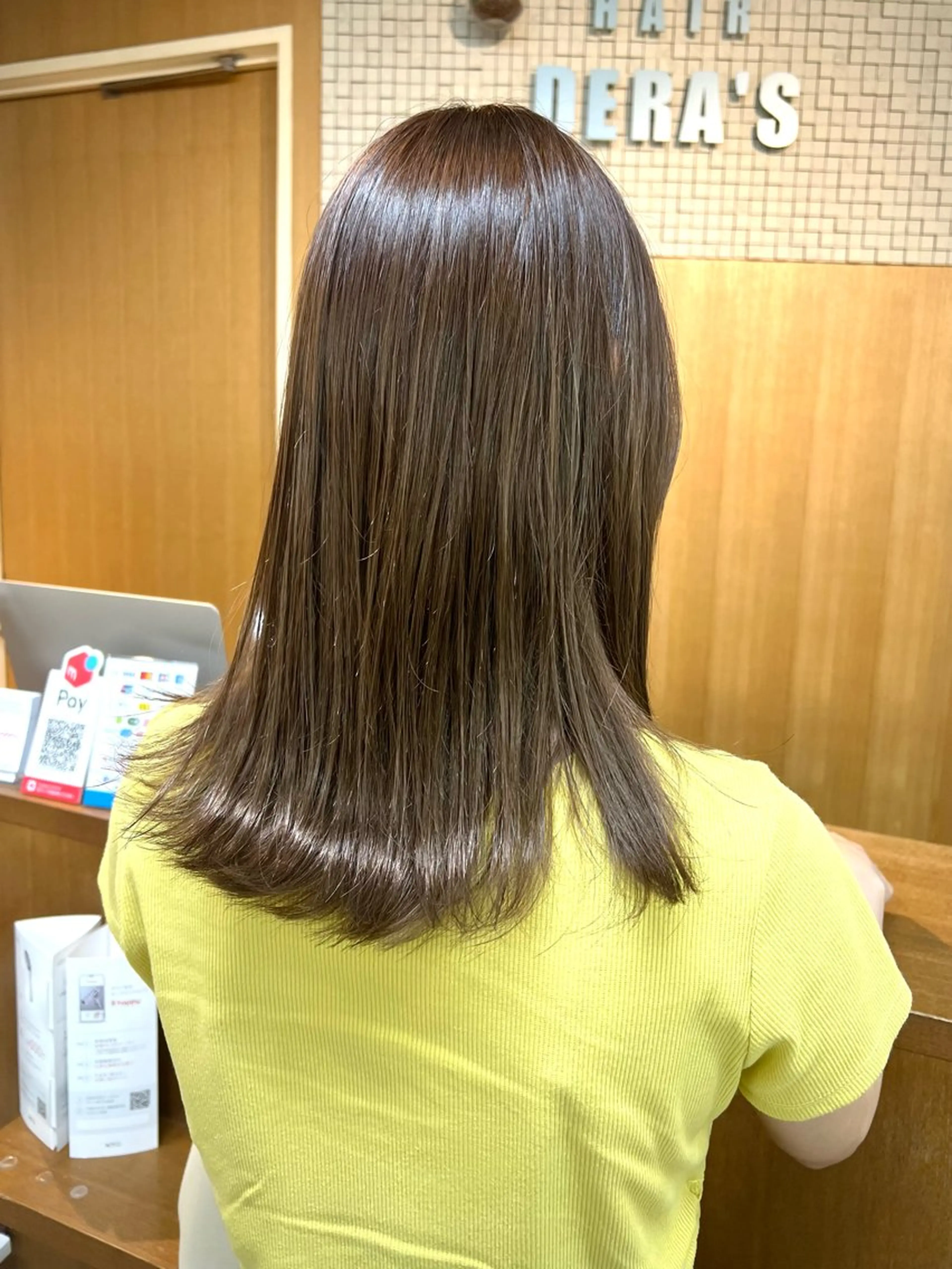 セミロング カラー ベージュカラー 透明感カラー 透明感カラー/ イルミナカラーヒロキのヘアスタイル