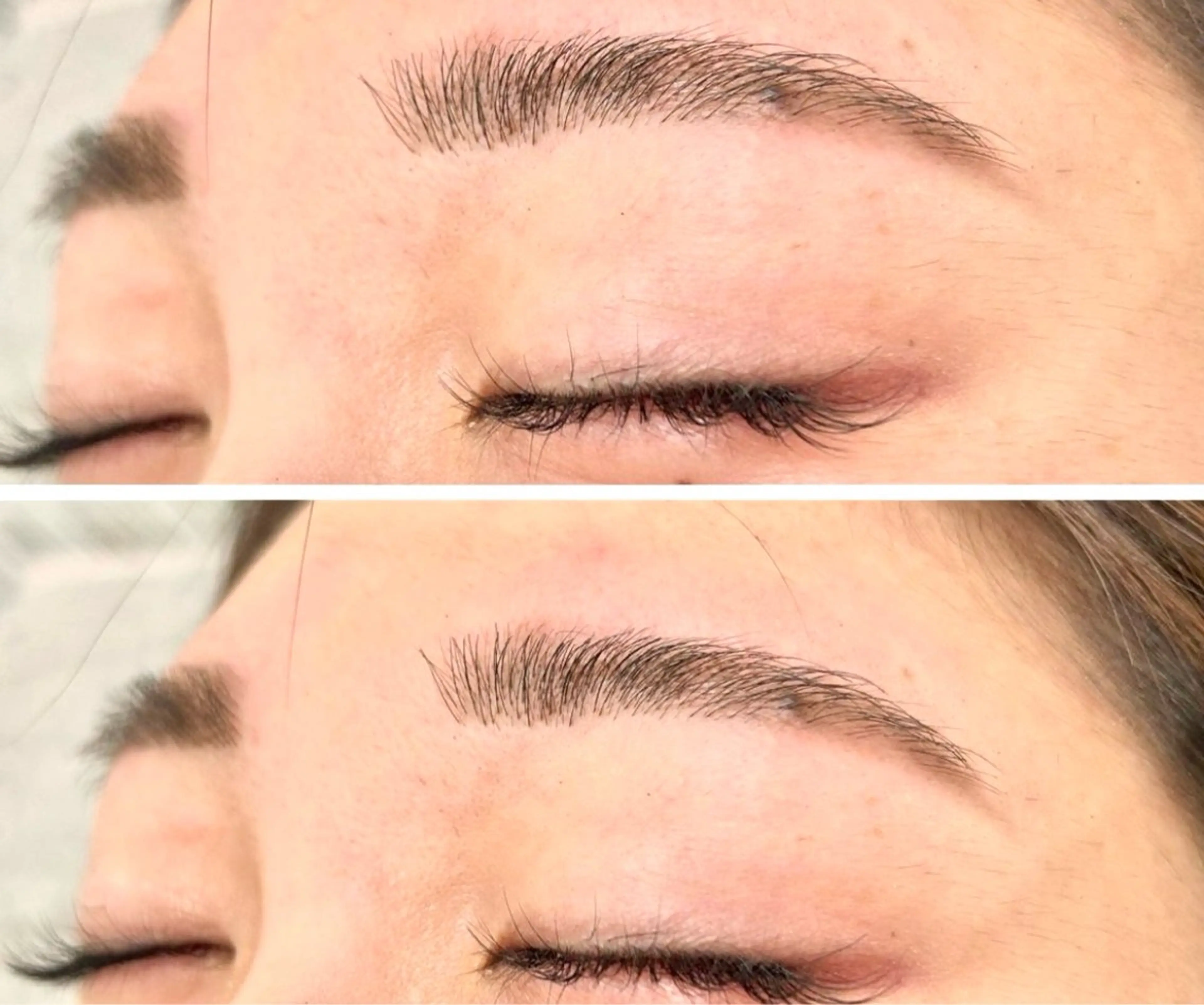 アイブロウ ワックス脱毛 眉カット 透明感カラー🩵 束感まつげ🪼海月のヘアスタイル