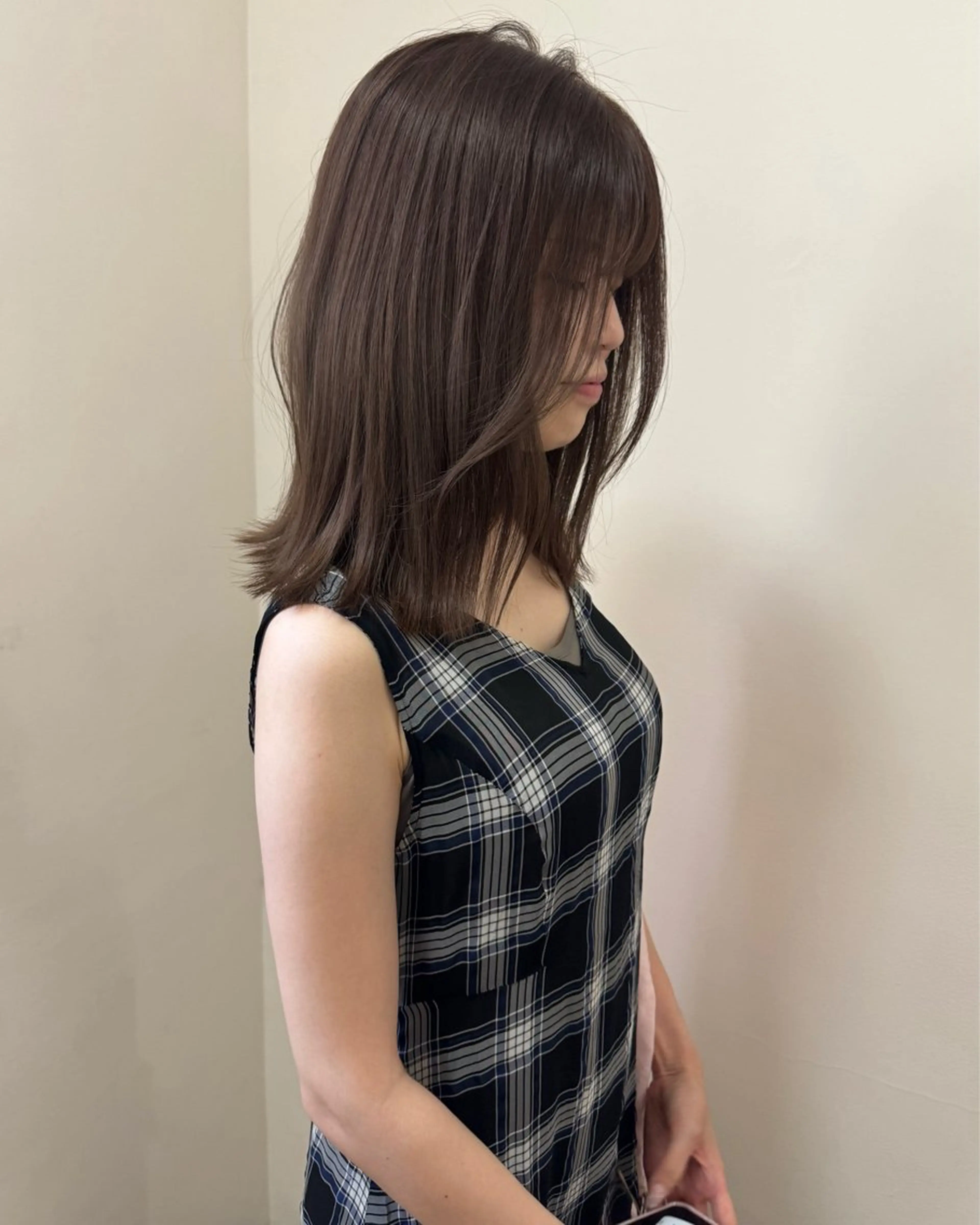 ミディアム ヘアカラー 透明感🍨レイヤー ヘアセット/miyuのヘアスタイル