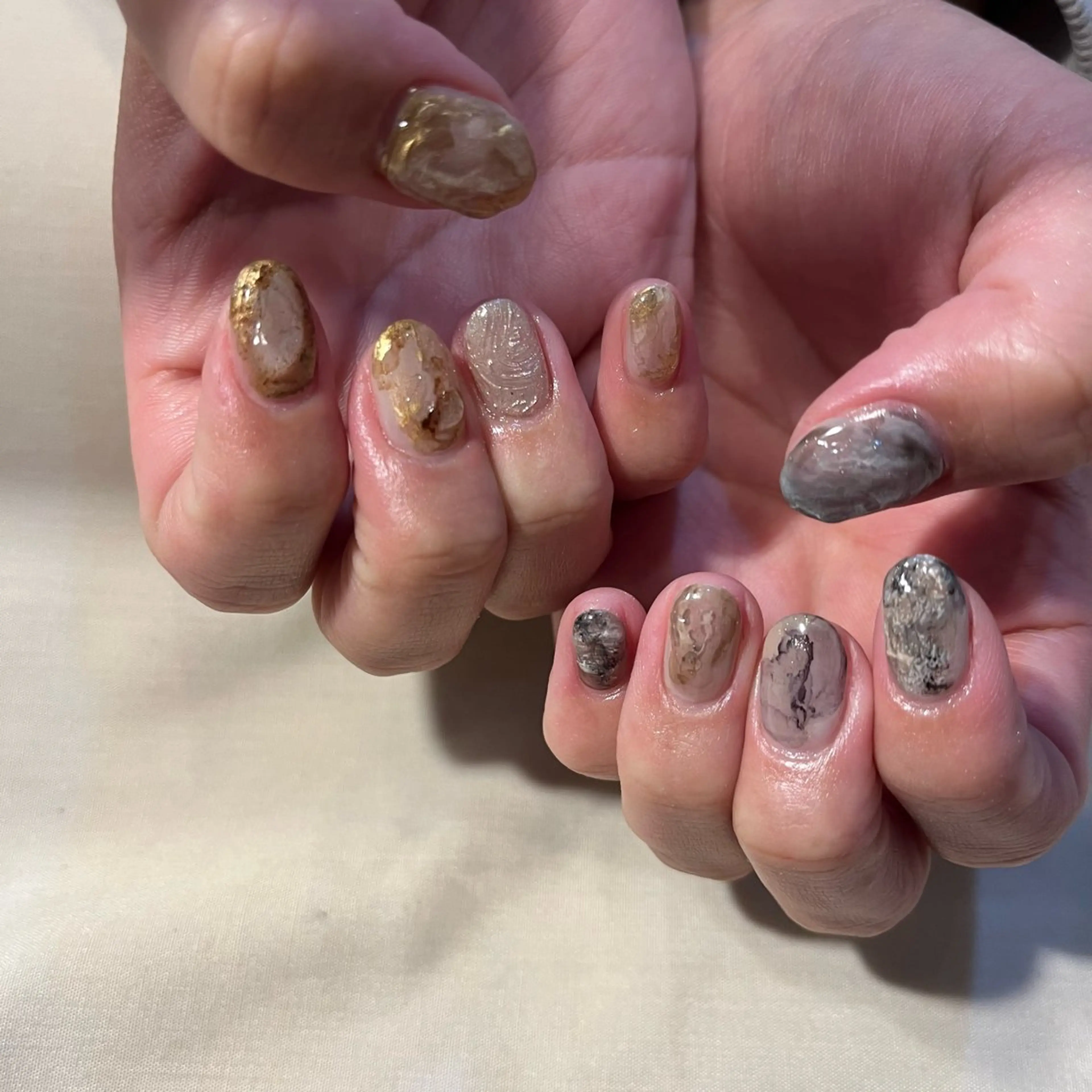 ネイル ハンドネイル Trico Antique所属・岩本 杏のネイルデザイン