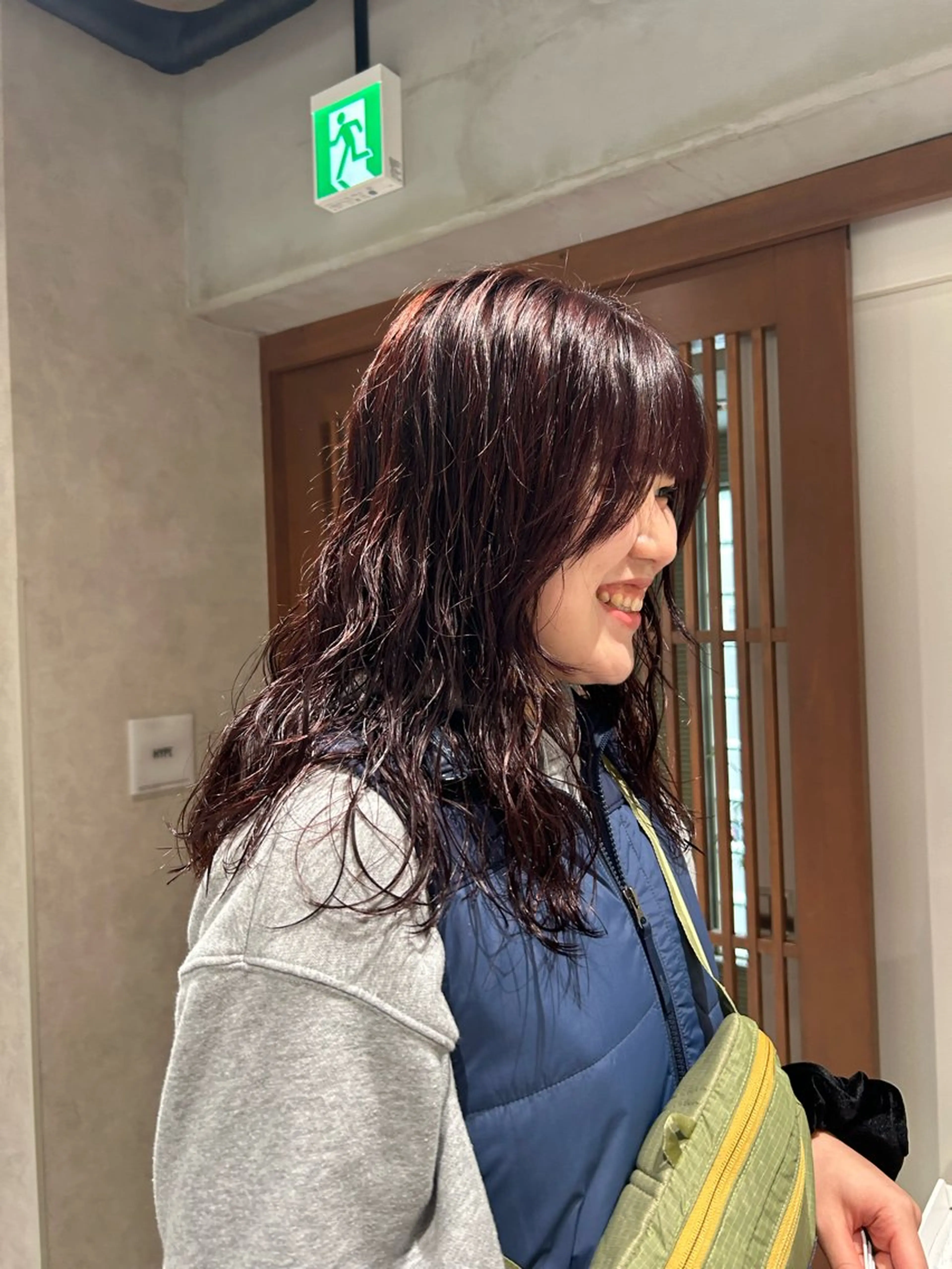 セミロング カラー パーマ カット パーマ トリートメント ayano🍒暖色 カラー/カーリーヘアのヘアスタイル