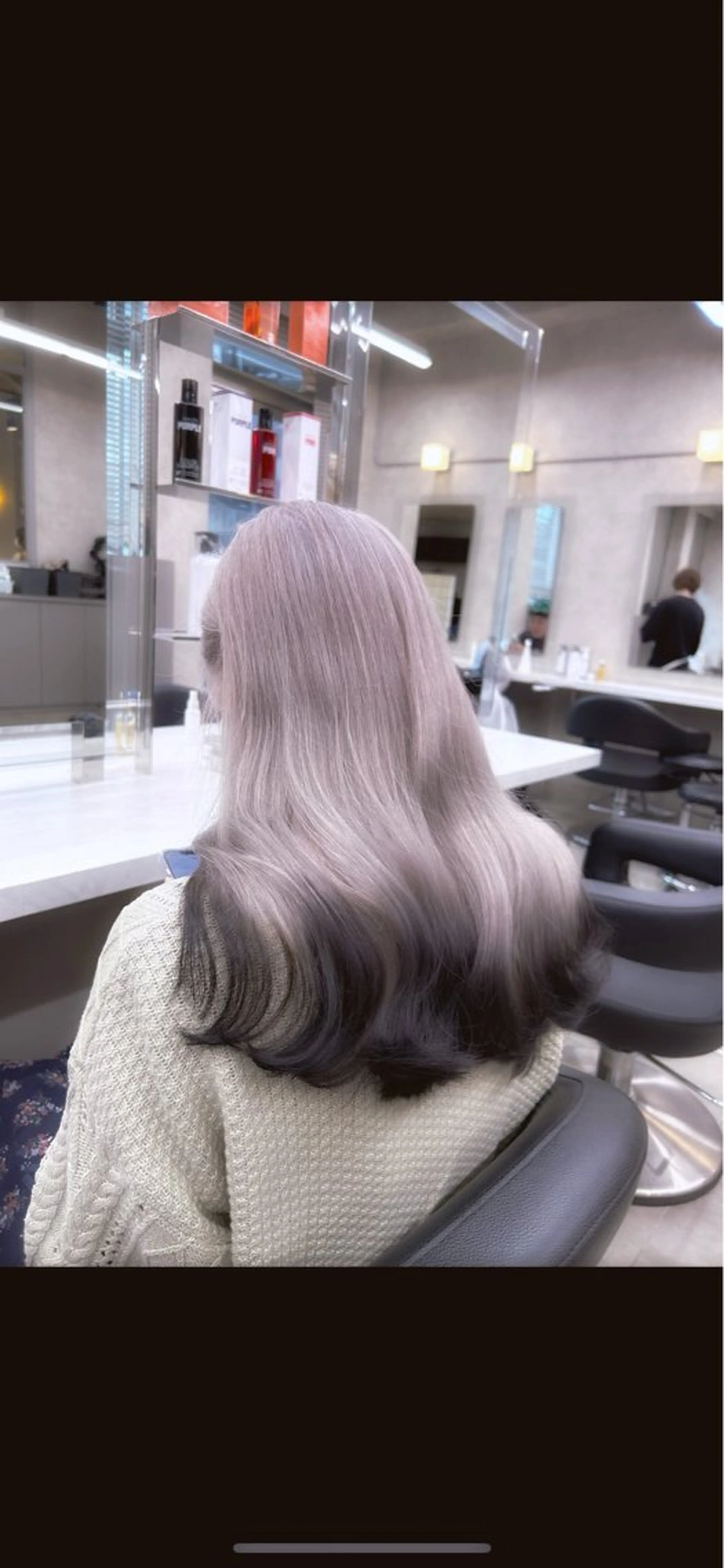 ロング カラー ヘアカラー 韓国ヘア暗髪 ダブルカラーメンズ可のヘアスタイル