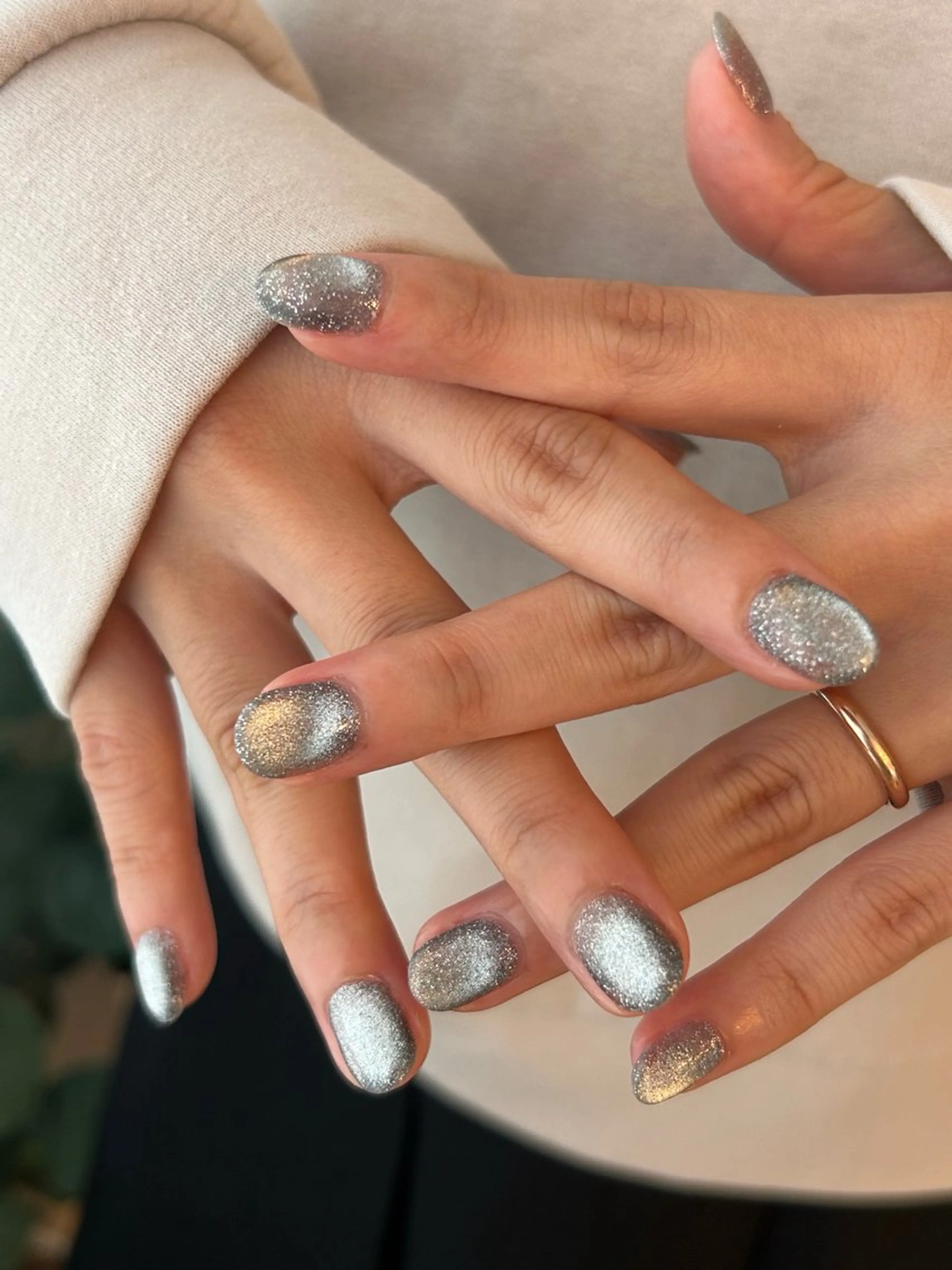 ネイル ブルー ハンドネイル katarina🪐 filonnailのネイルデザイン