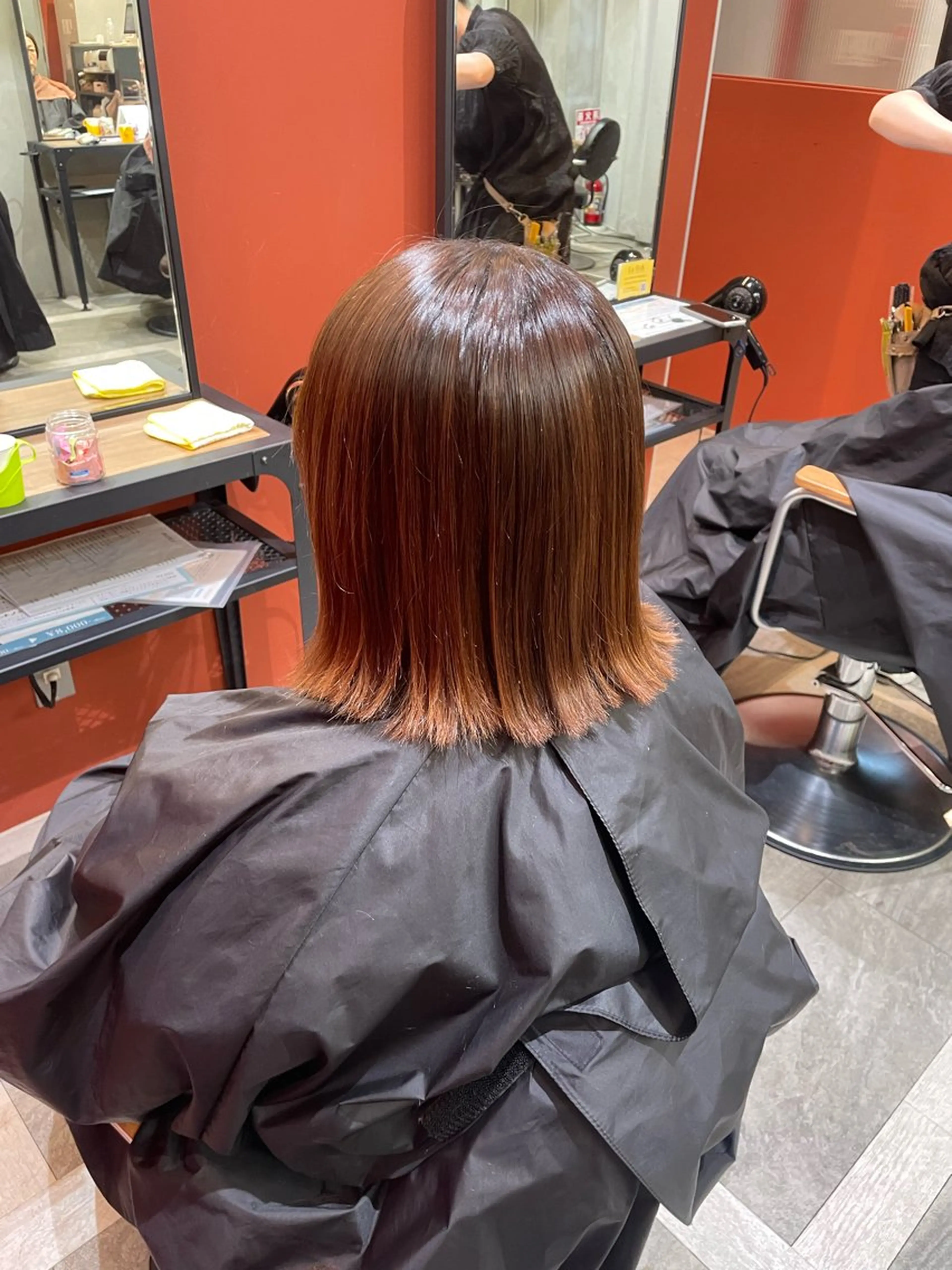 ミディアム 縮毛矯正 ラフィスヘアーGlanz桂店所属・🌈鈴木 泰地🌈のヘアスタイル
