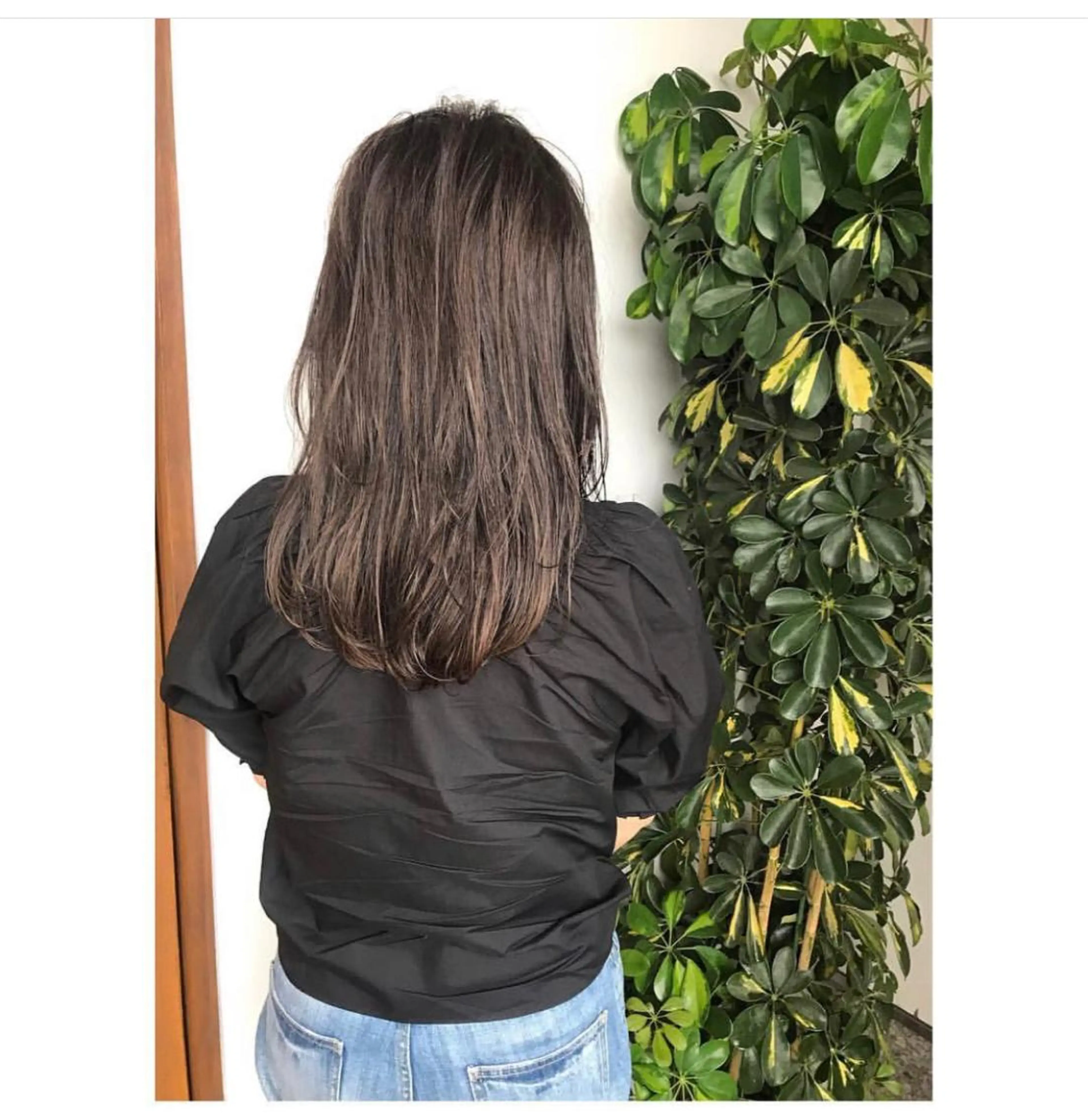 ミディアム カラー アッシュ アッシュブラウン ブラウンカラー ヘアカラー 船津 佳奈美のヘアスタイル