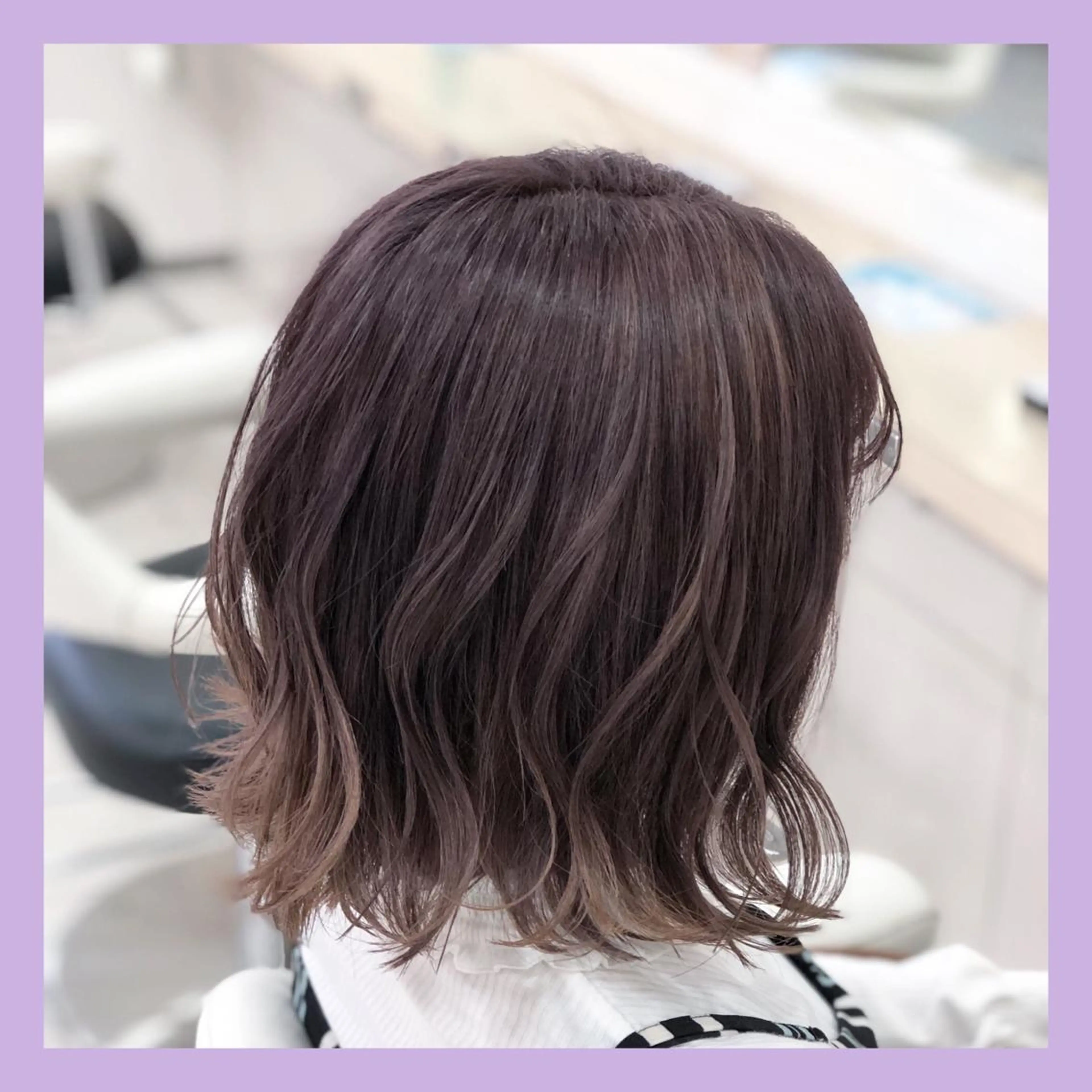 ミディアム カラー カット 大澤 碧のヘアスタイル