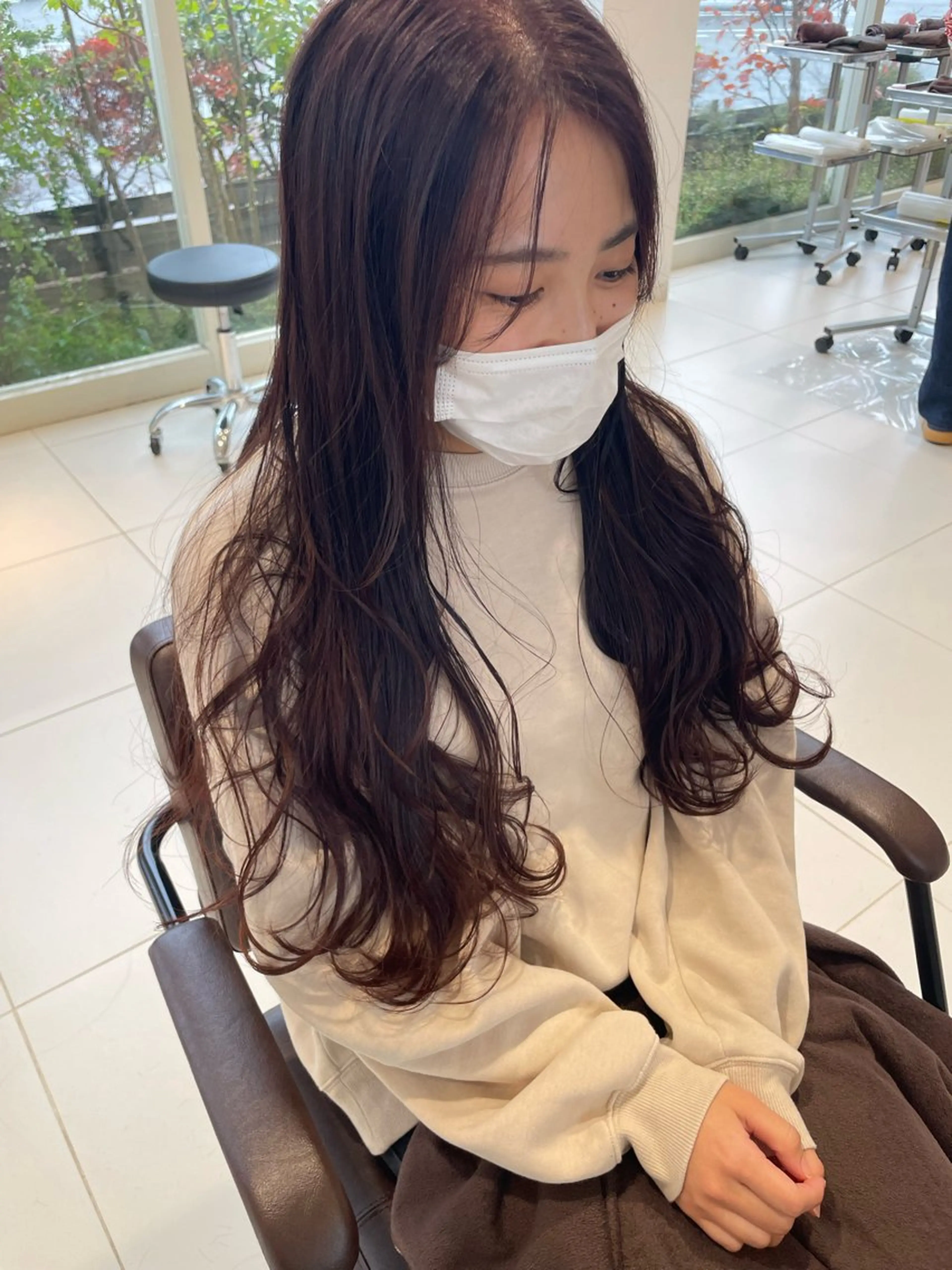 ロング カラー ショートボブ インナーカラー ボブ 鶴岡で縮毛矯正なら お任せ！ハヤシナオミのヘアスタイル