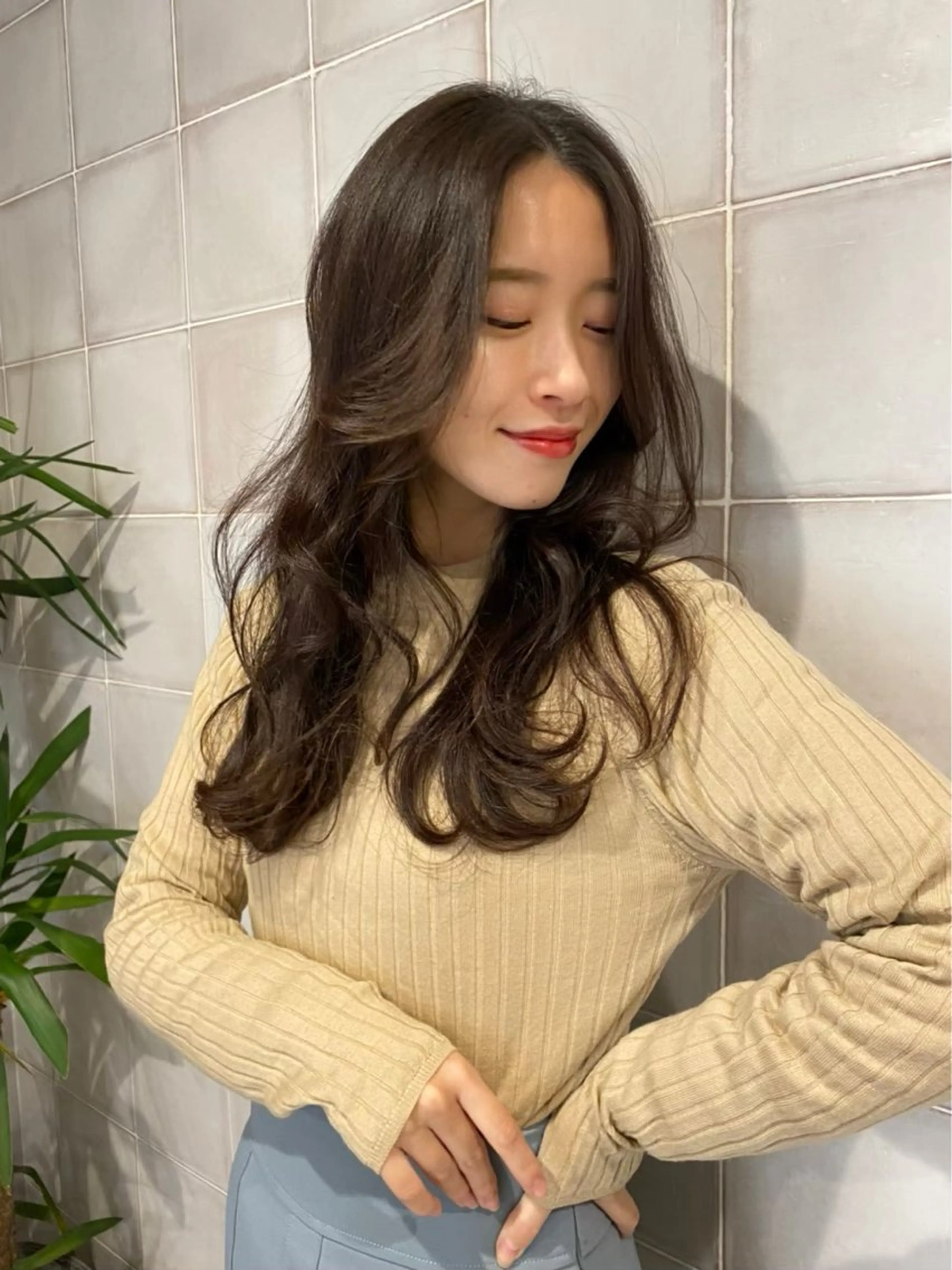 ロング カラー パーマ ヘアアレンジ APHRODITE GINZA御茶ノ水神保町所属・たむら みなみのヘアスタイル