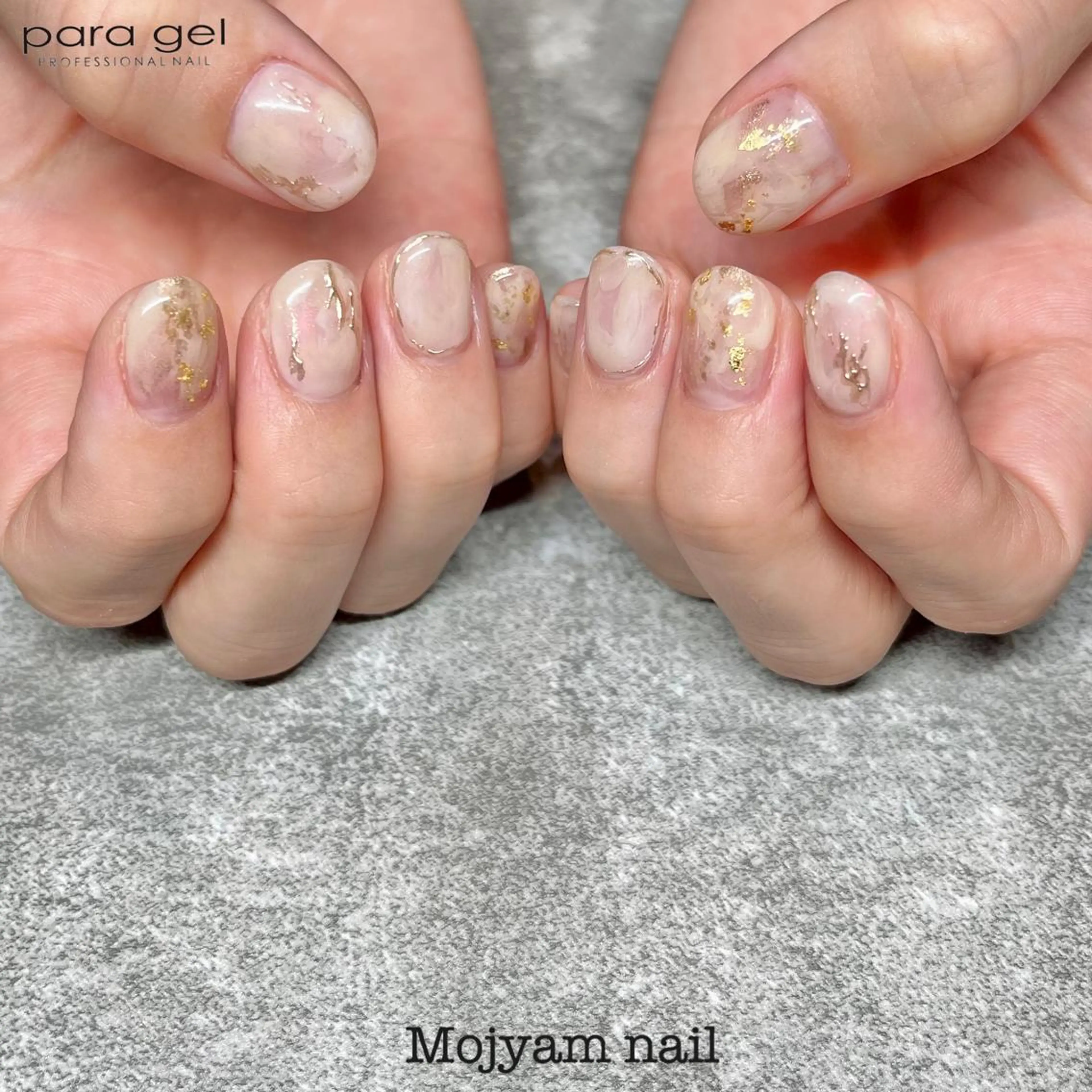 ネイル アートネイル ミラーネイル ニュアンスネイル ショートネイル ブライダルネイル ハンドネイル Mojyam nail所属・松本 実咲のネイルデザイン