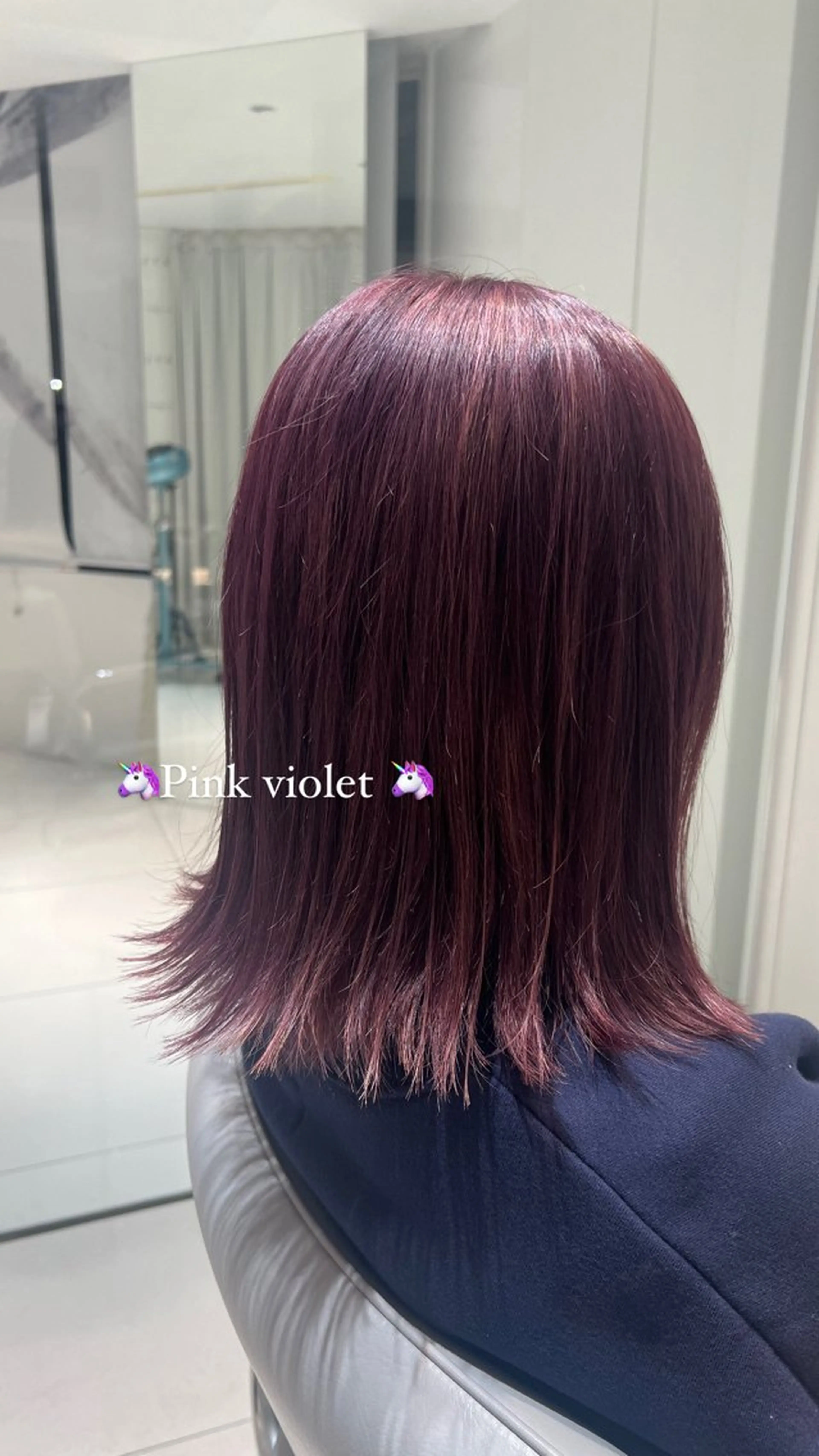 セミロング カラー ヘアカラー Rena ,のヘアスタイル