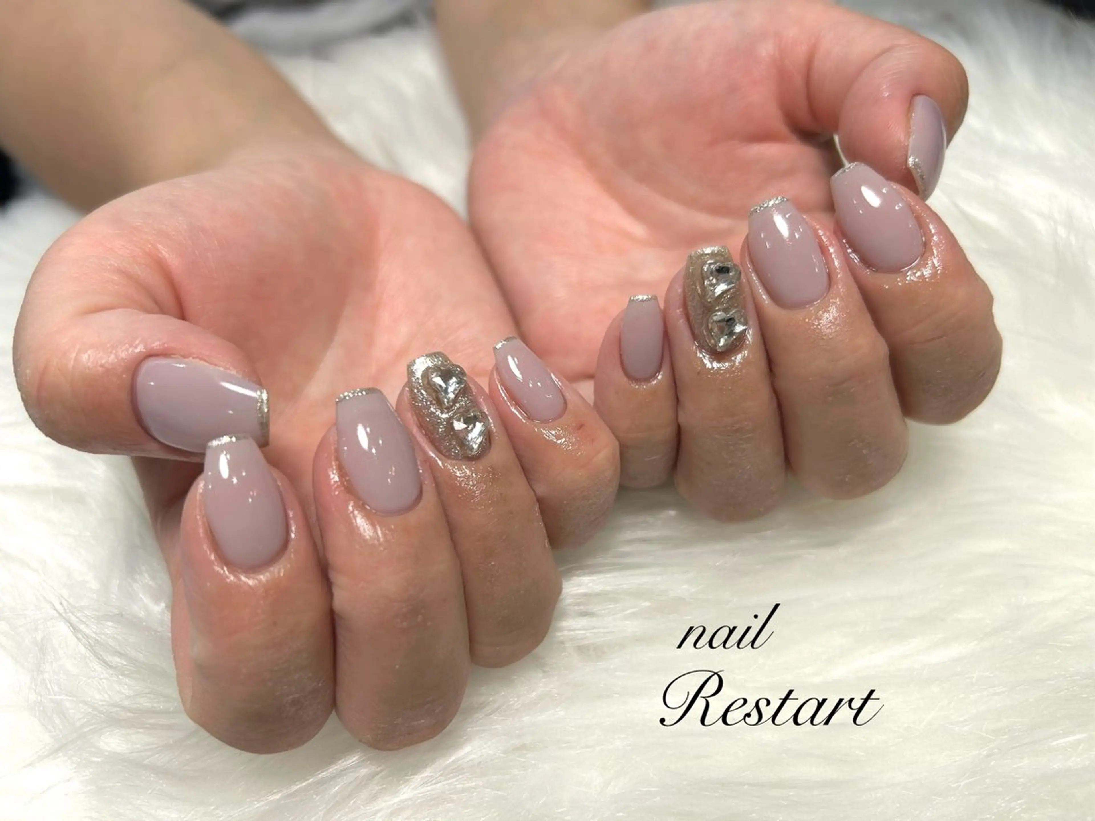 ミディアム ハンドネイル nail Restart所属・Restart YURIのネイルデザイン