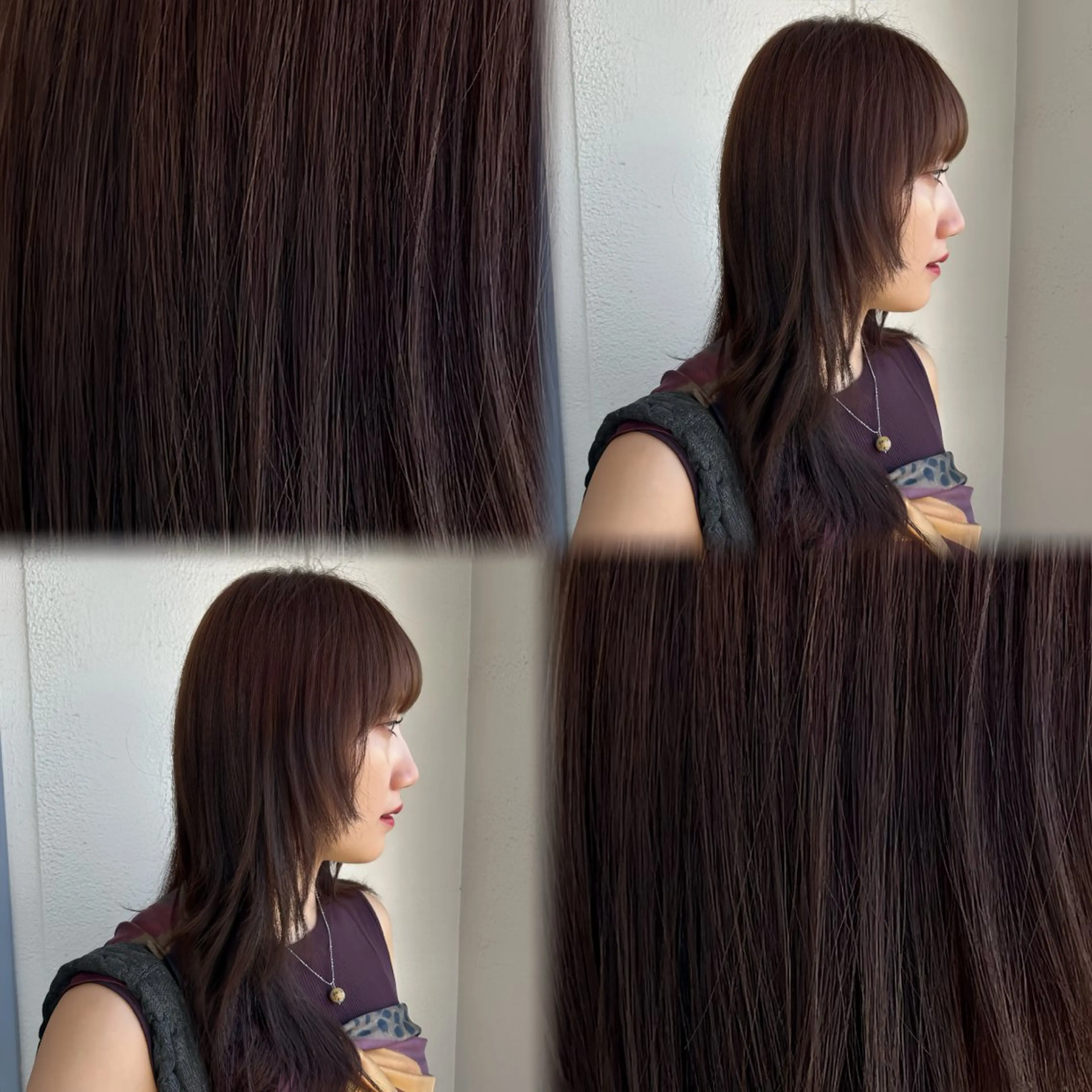 セミロング カラー rin/艶髪特化/ 暗髪/透明感のヘアスタイル