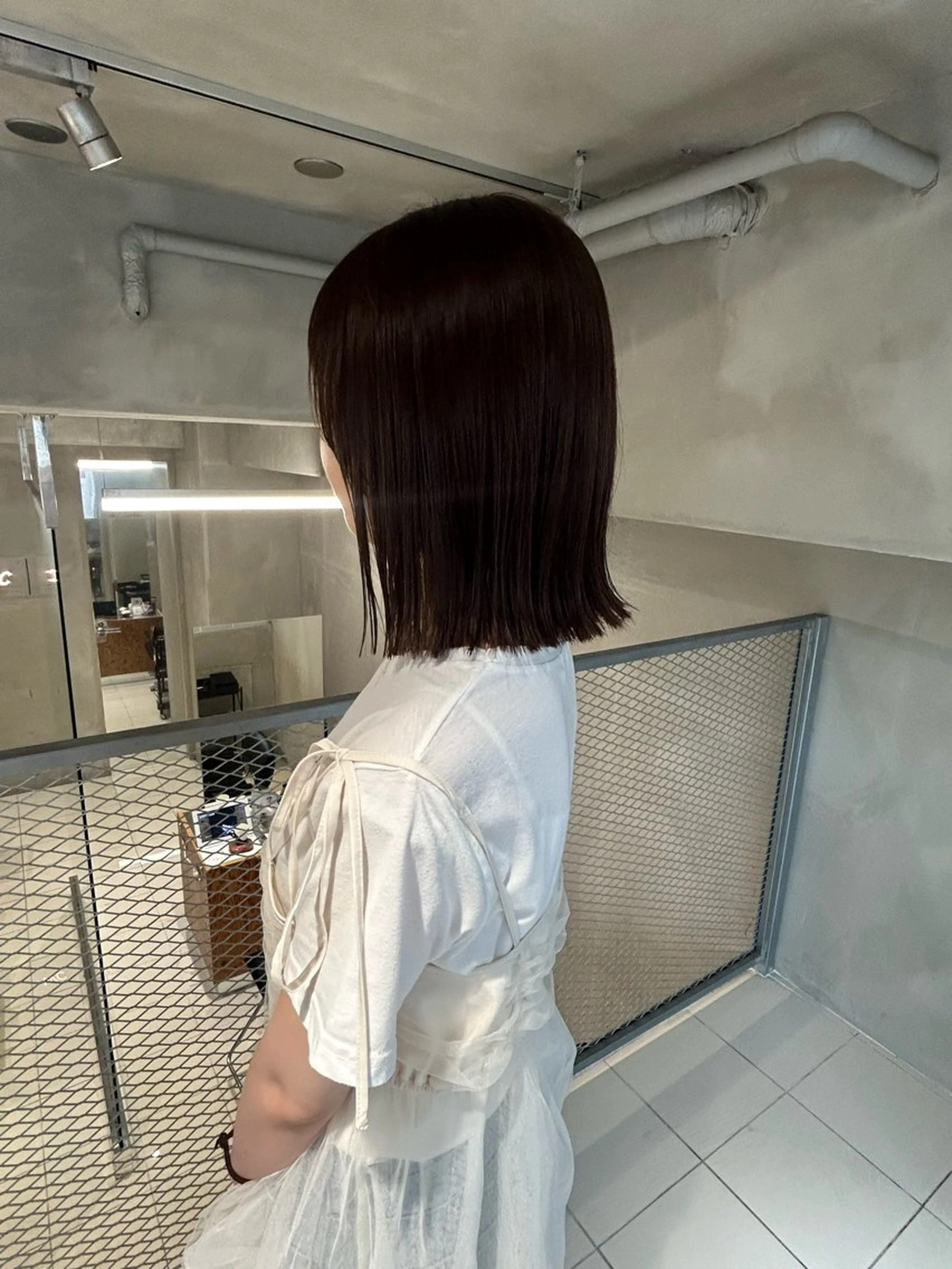 ミディアム カラー カット ヘアカラー トリートメント 透明感カラー🫧 nanohaのヘアスタイル