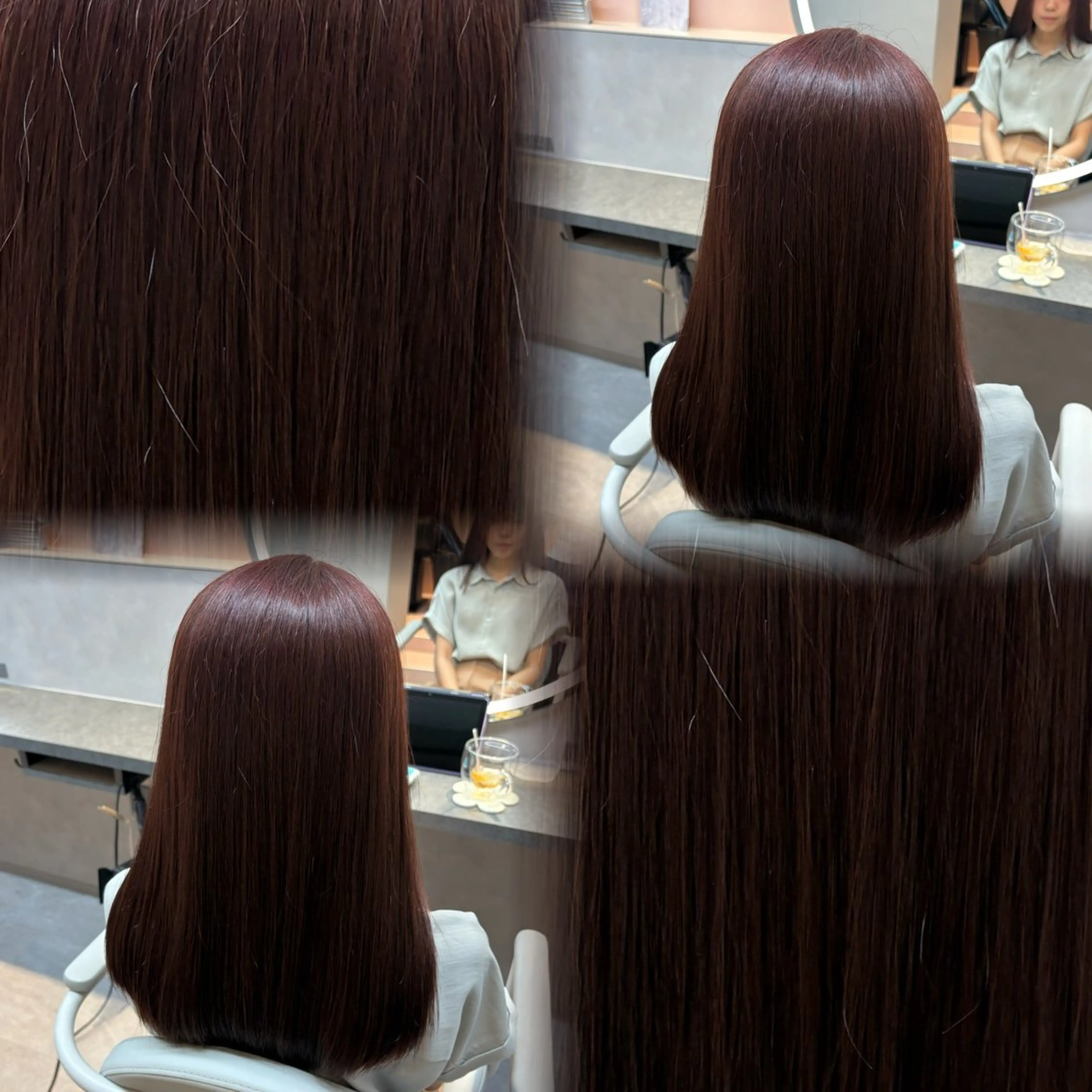 カラー 博多/ ブリーチ/暖色/色味のヘアスタイル