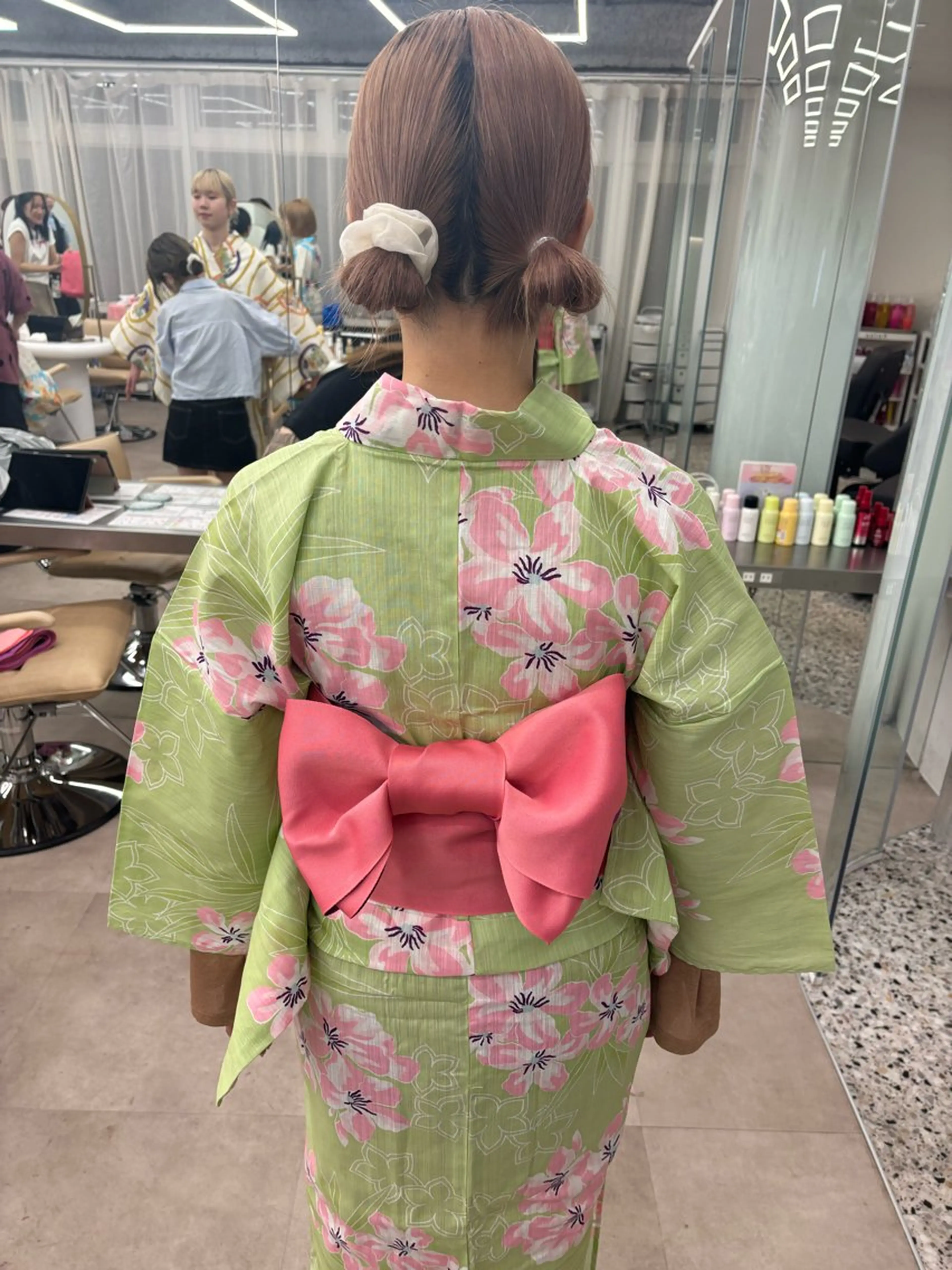 ショート 着付け Rin🔔/ボブ/ 透明感カラー🤎のヘアスタイル