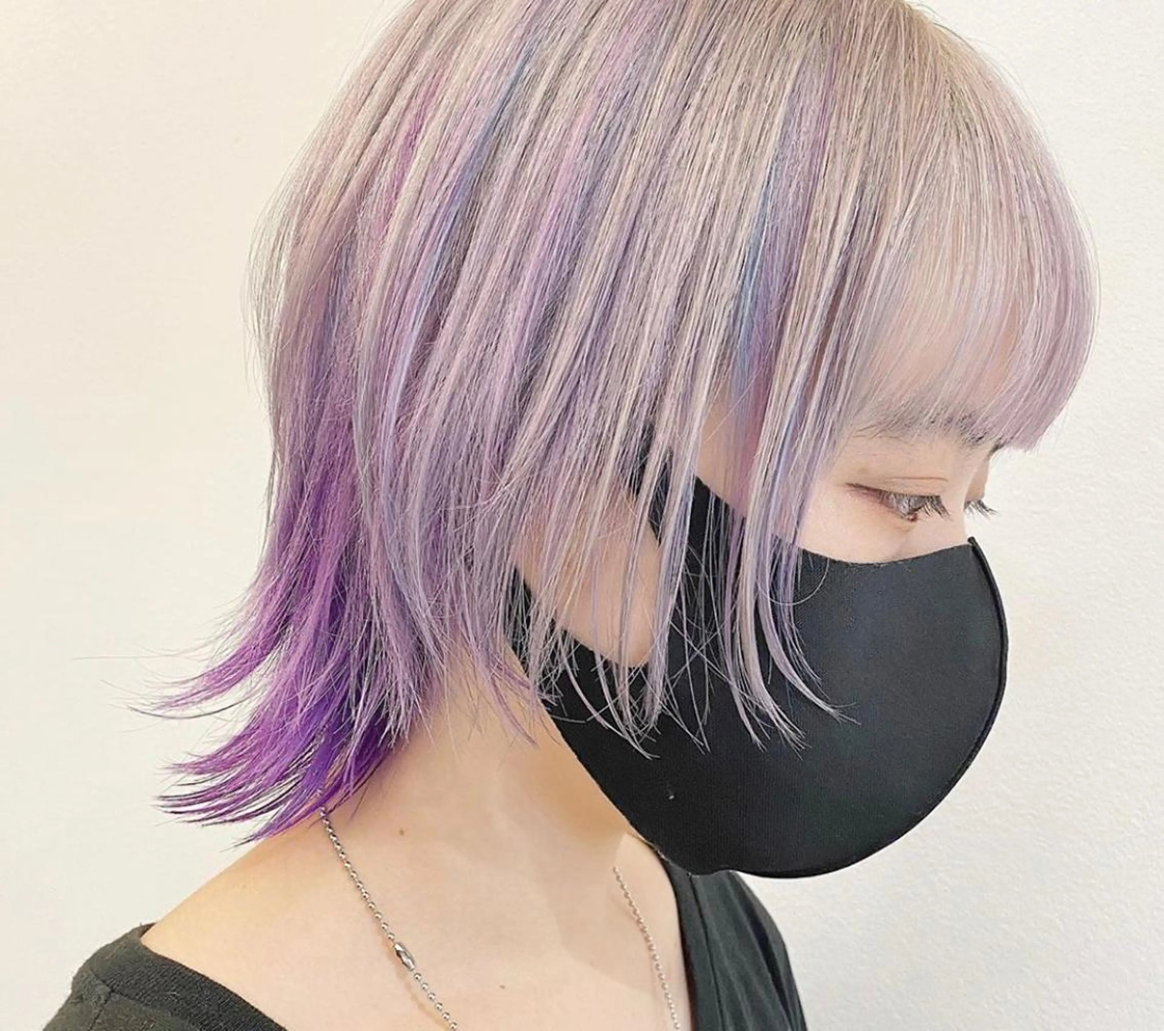 ショート ウルフカット カット ヘアカラー トリートメント MIZUHO / ダブルカラー髪質改善のヘアスタイル